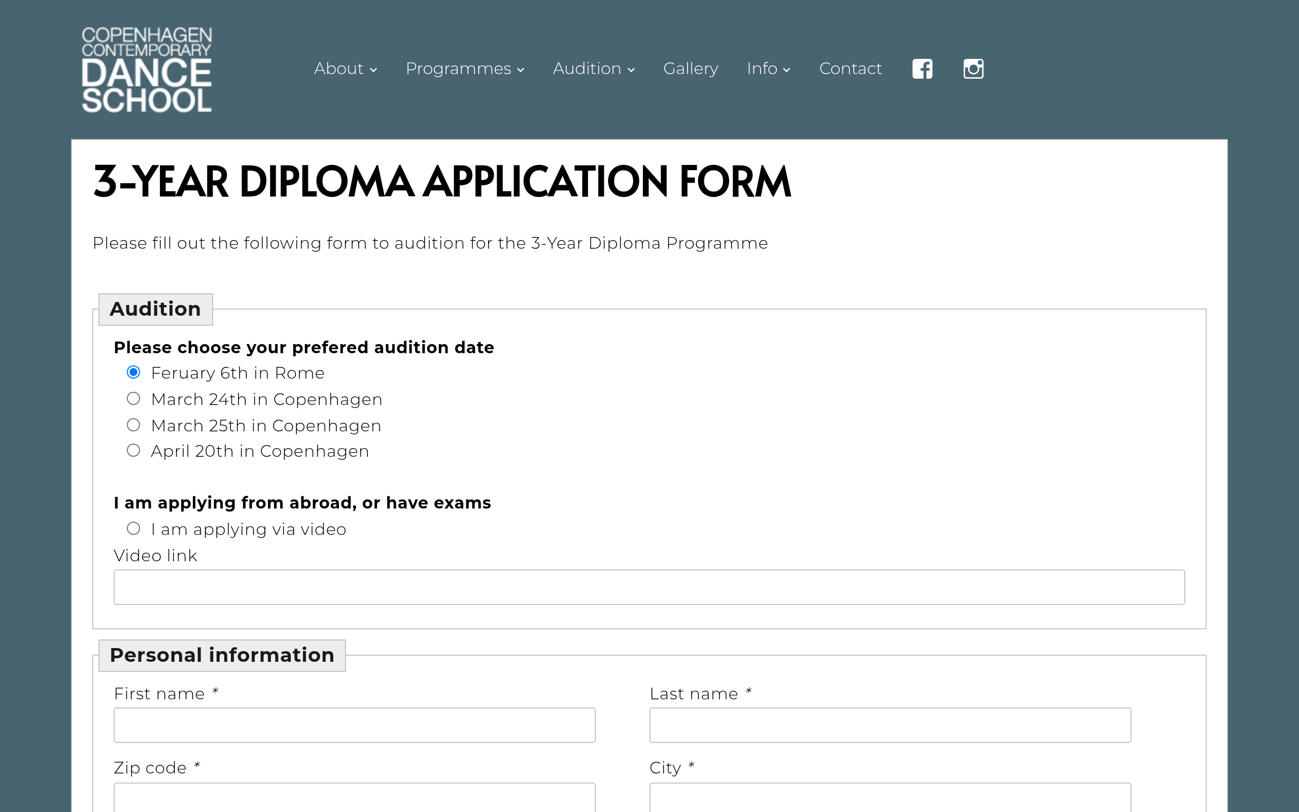 Copenhagen Contemporary Dance School