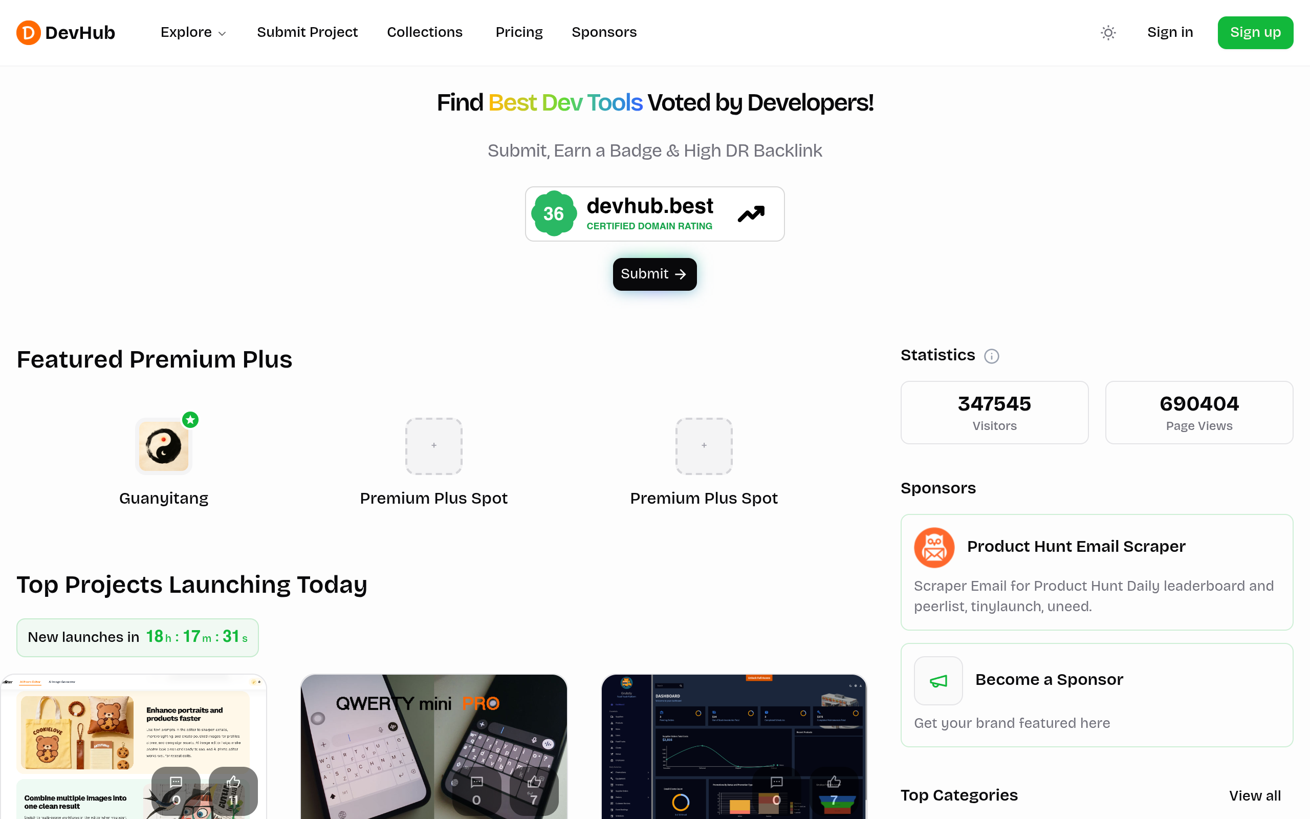 DevHub screenshot, image 1