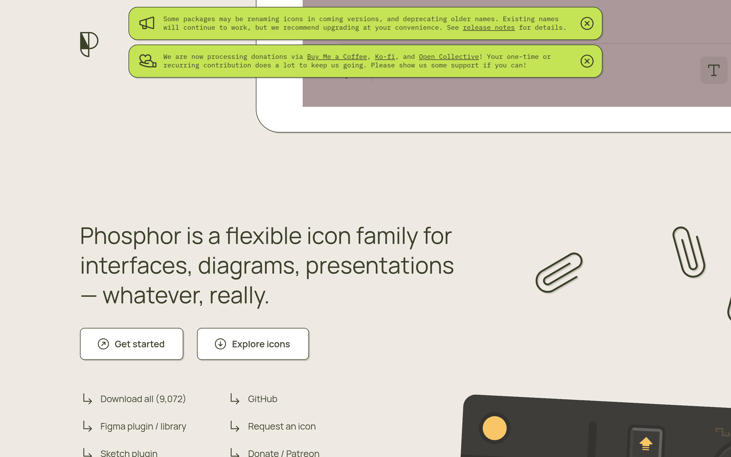 Phosphor Icons 产品截图