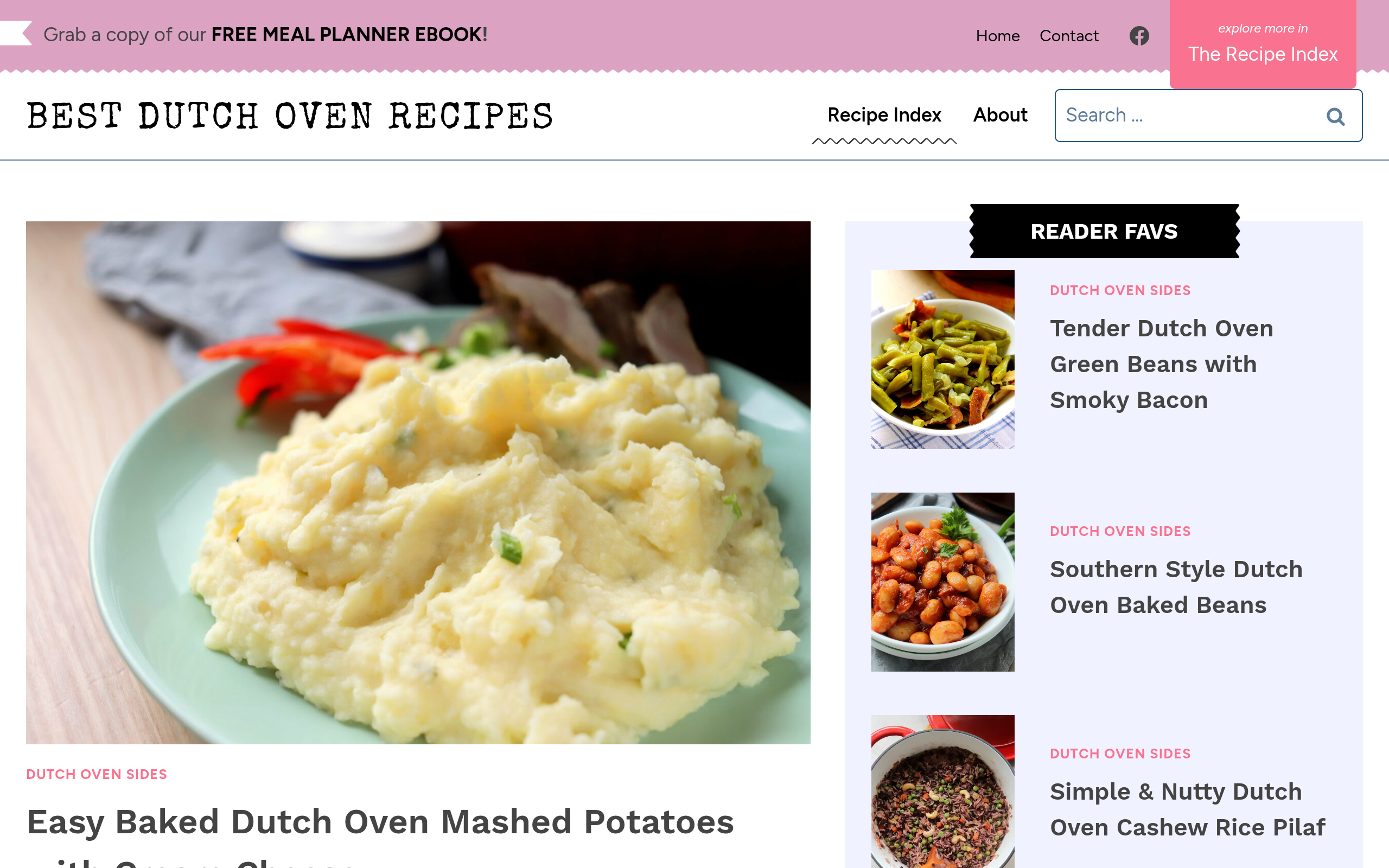Screenshot of bestdutchovenrecipes.com