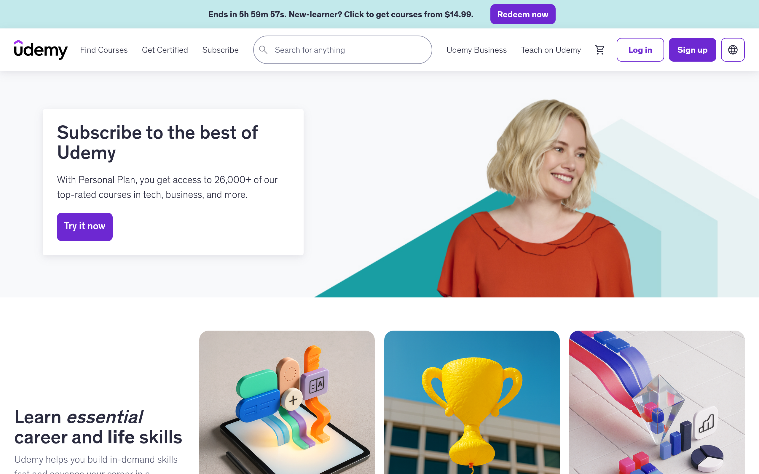 Udemy 产品截图