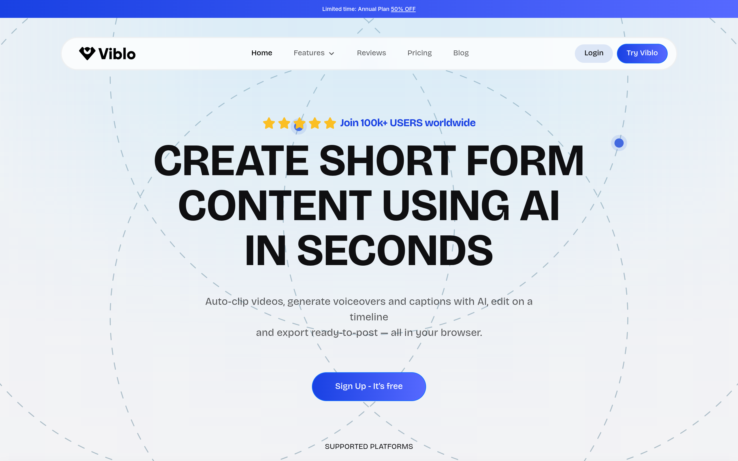 Viblo AI official homepage preview