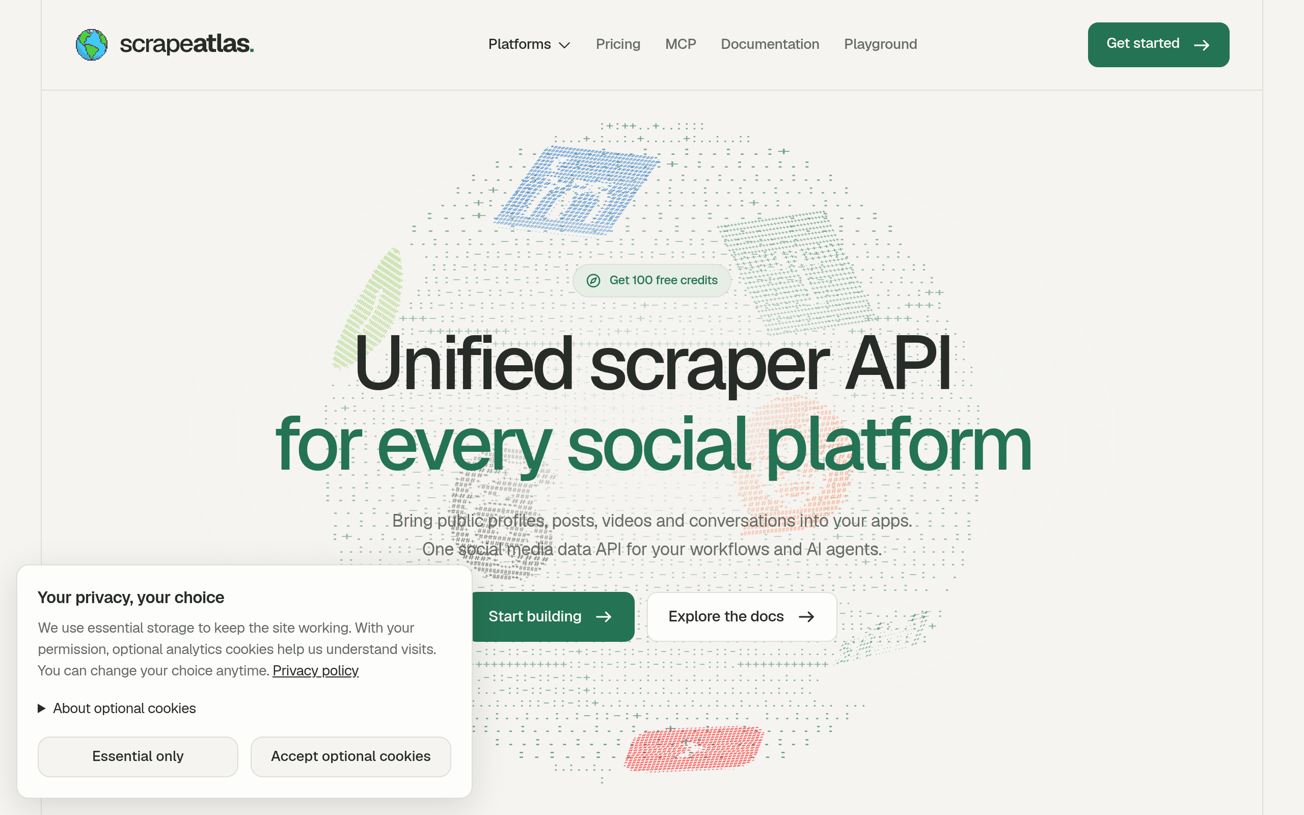 ScrapeAtlas screenshot, image 1