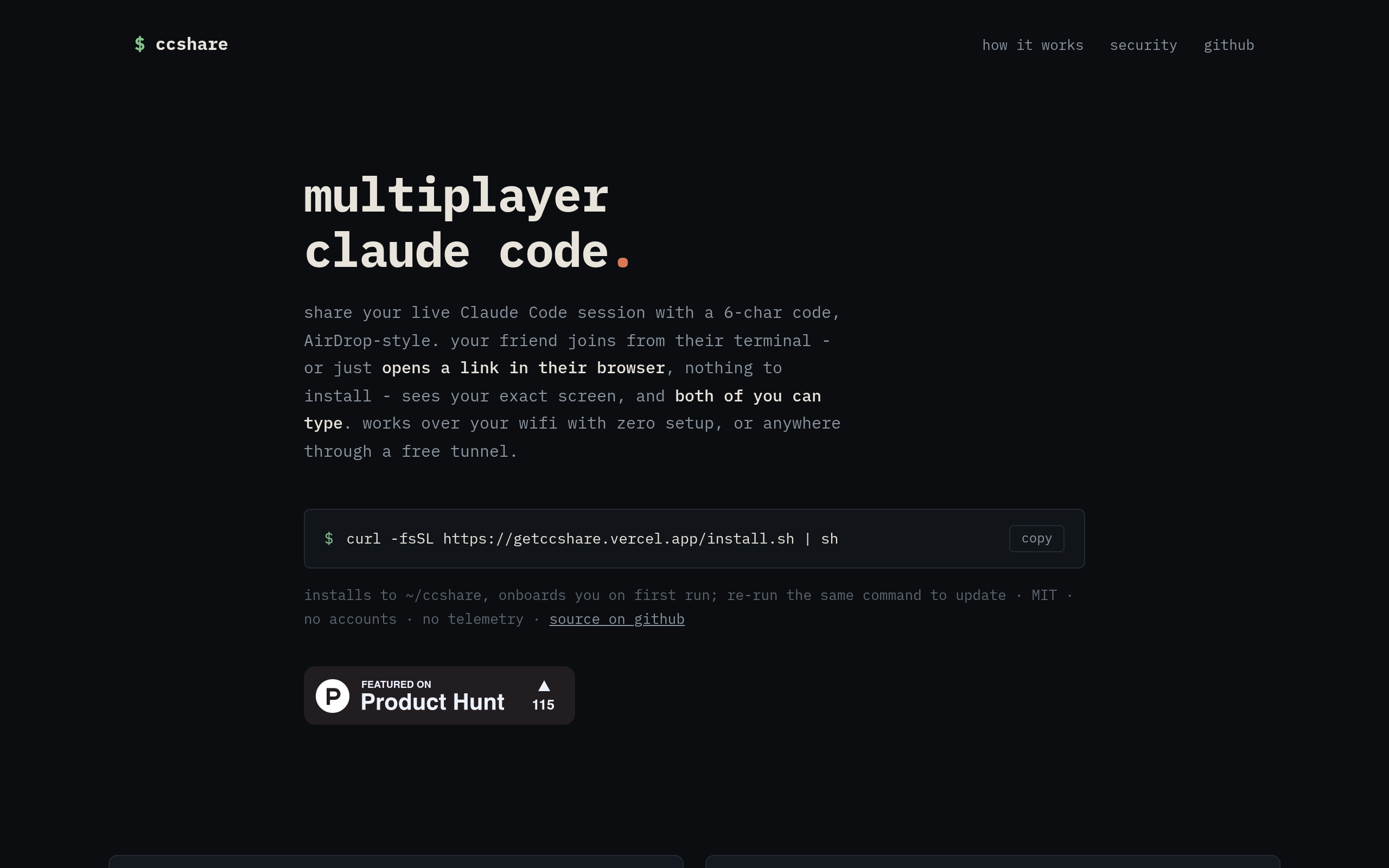 ccshare screenshot – image 1