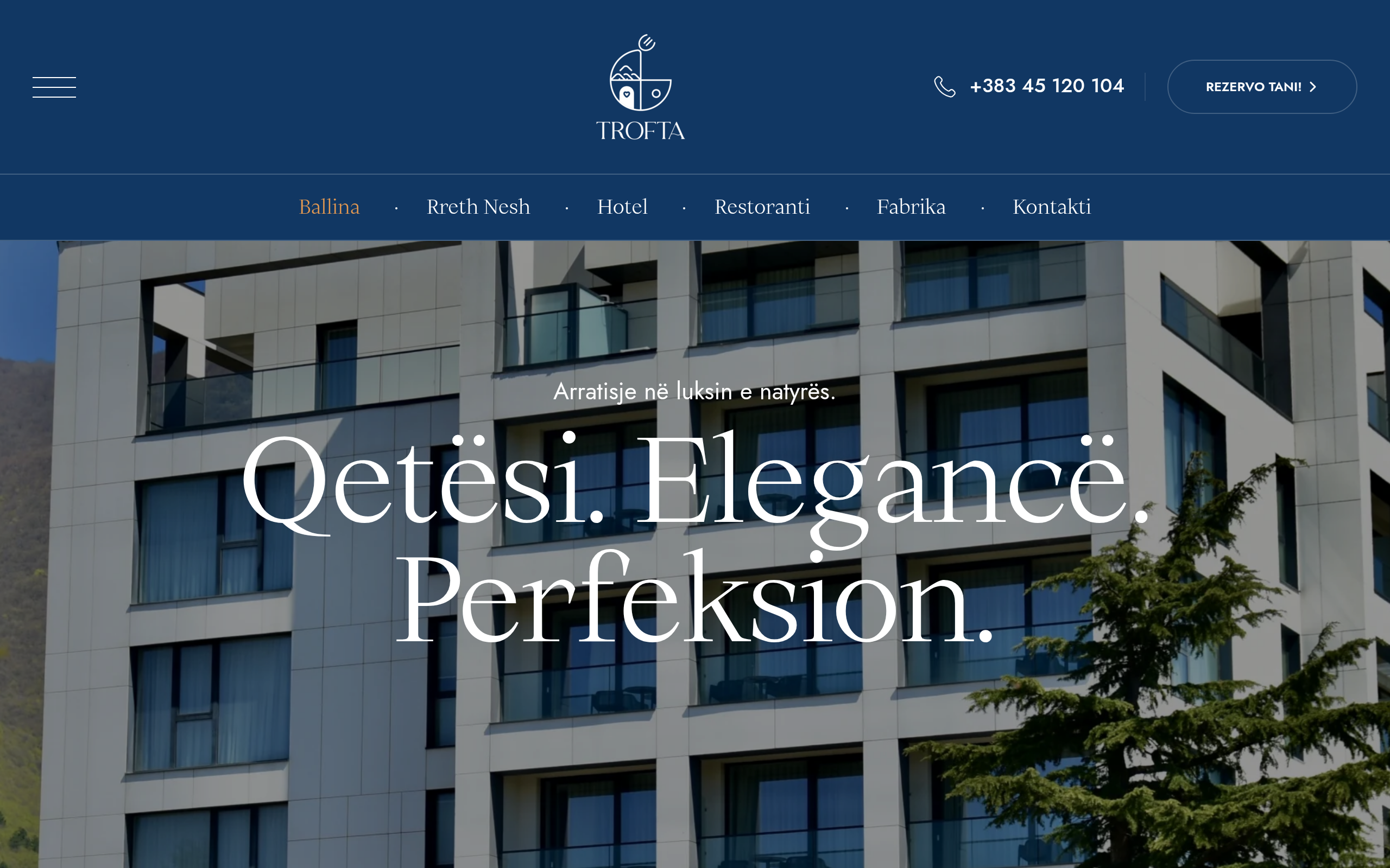 Hotel Trofta – Sallë Dasmash Luksoze