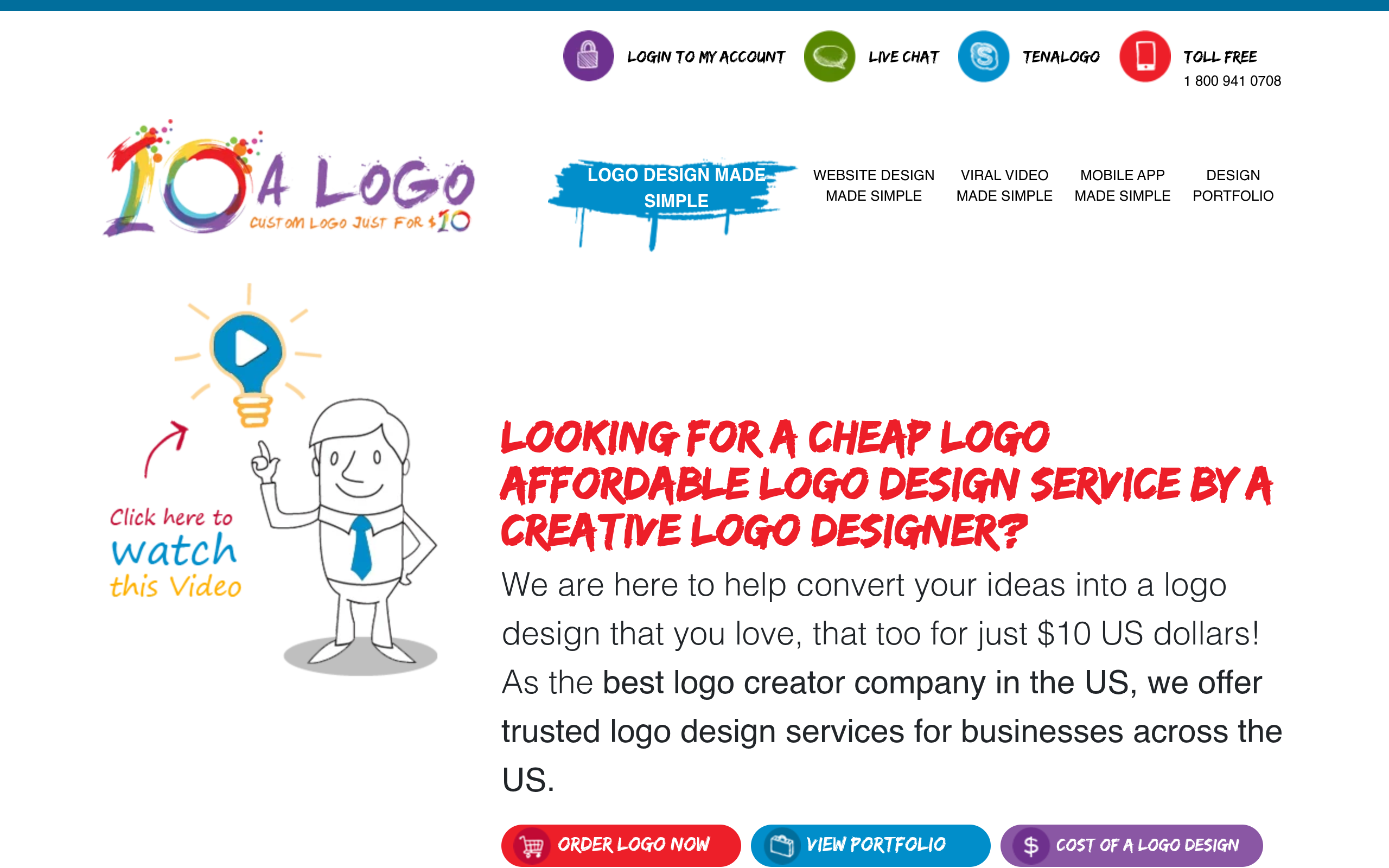 Cheap Logo Design & Web Design USA screenshot – image 1