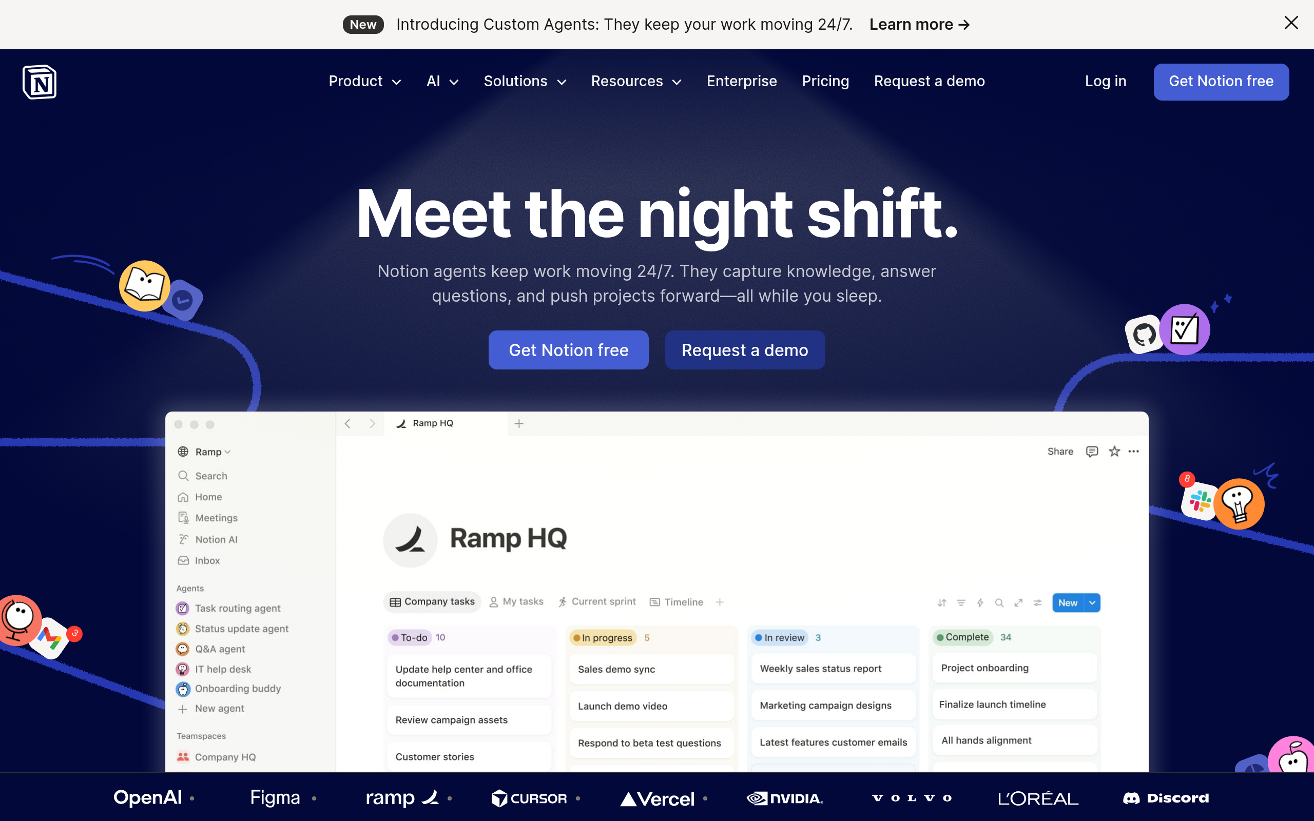 Screenshot of notion.com