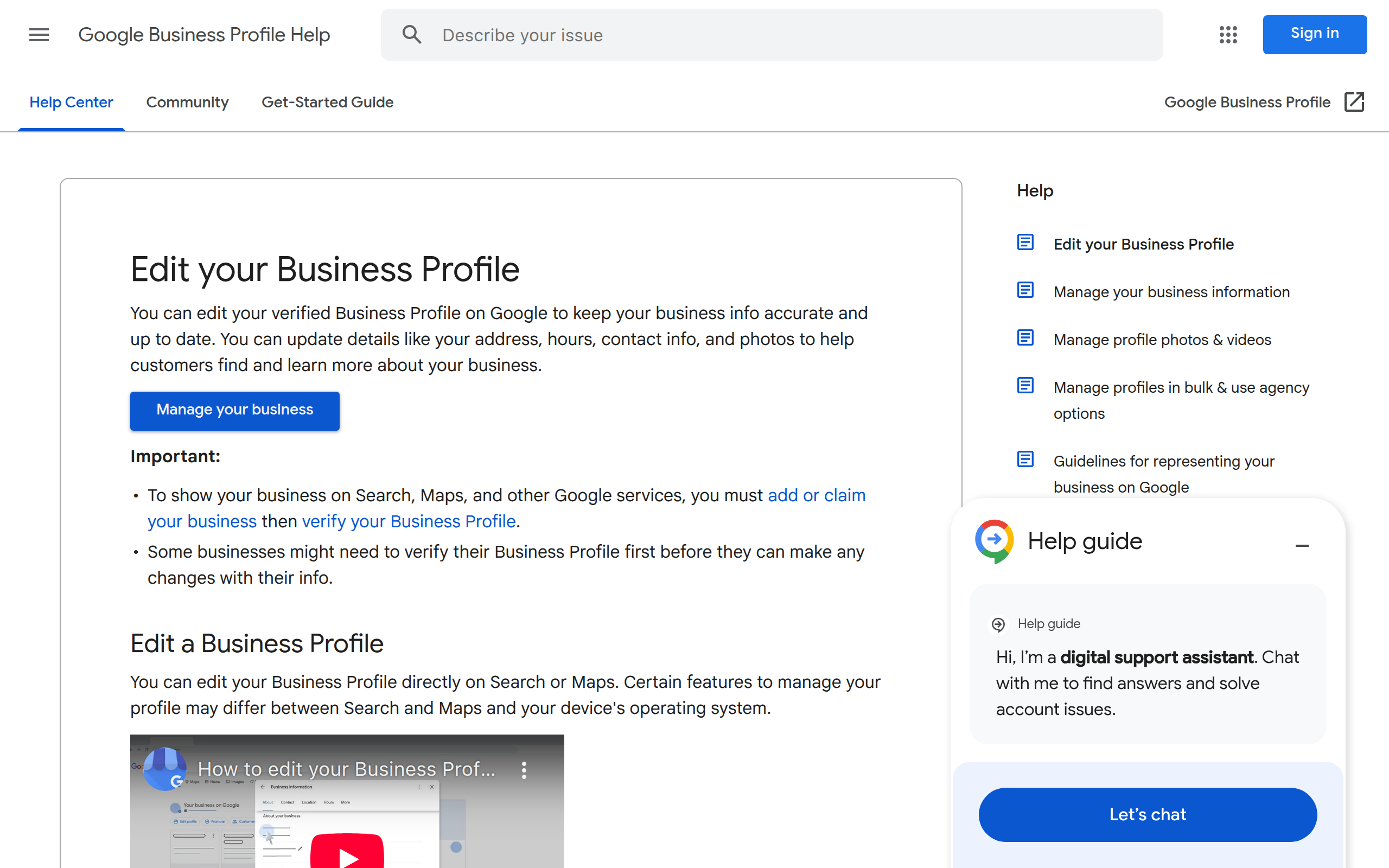 Optimize key business information on Google Maps listings Screenshot