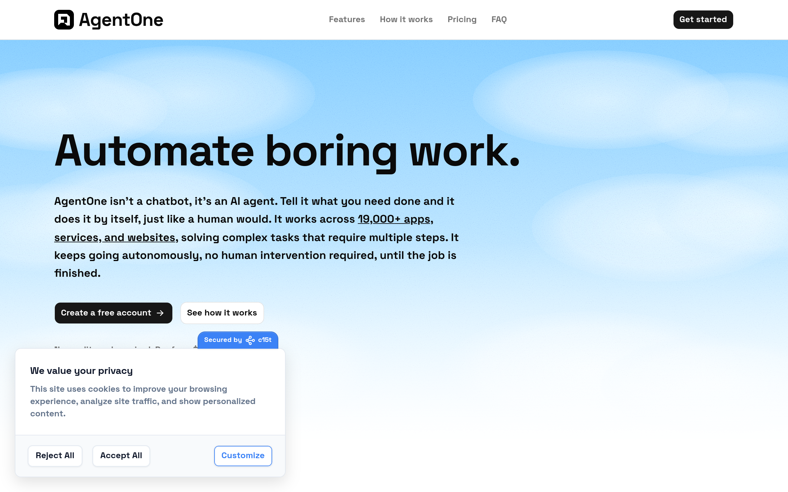 AgentOne Desktop screenshot – image 1