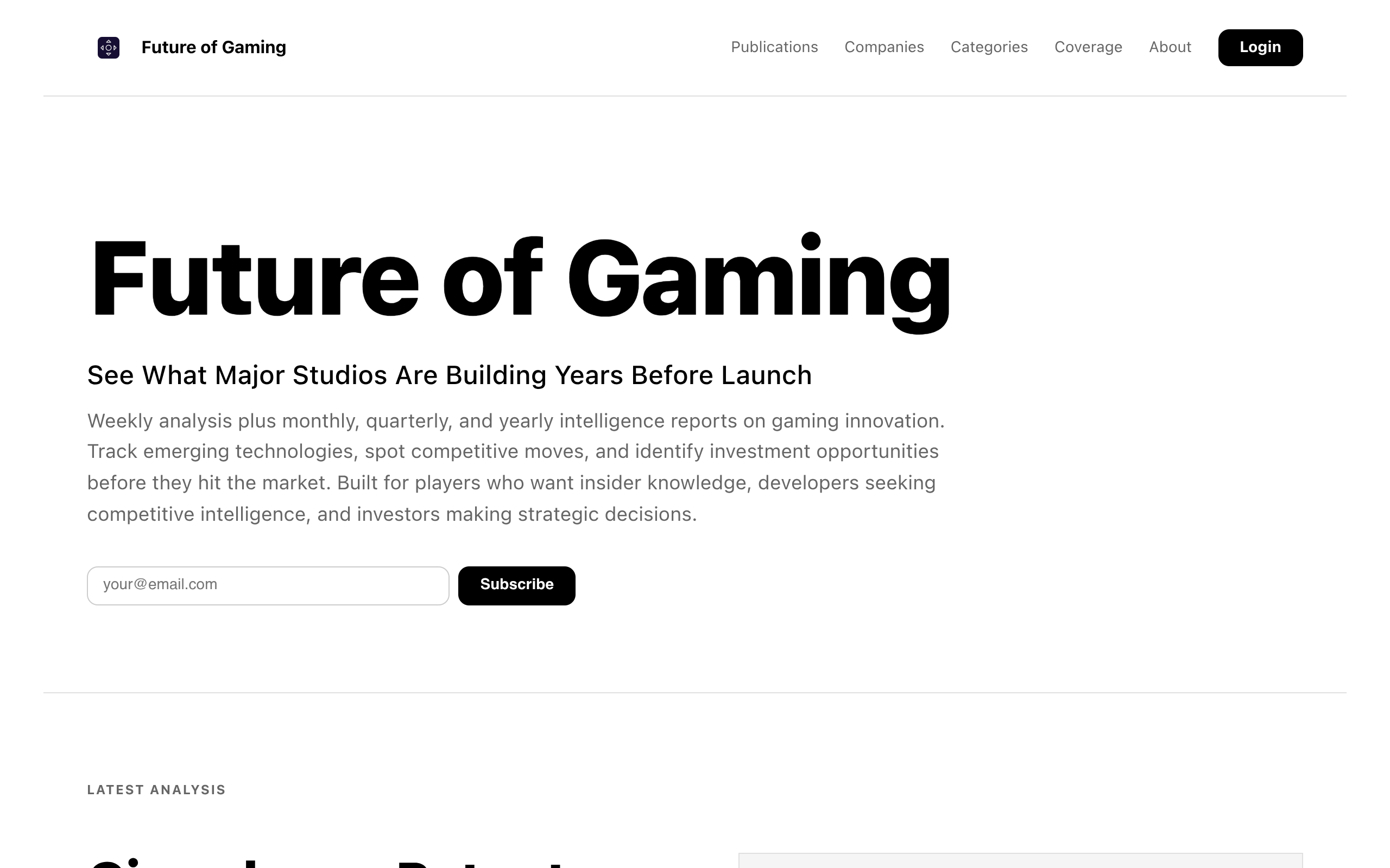 Future of Gaming screenshot, image 1