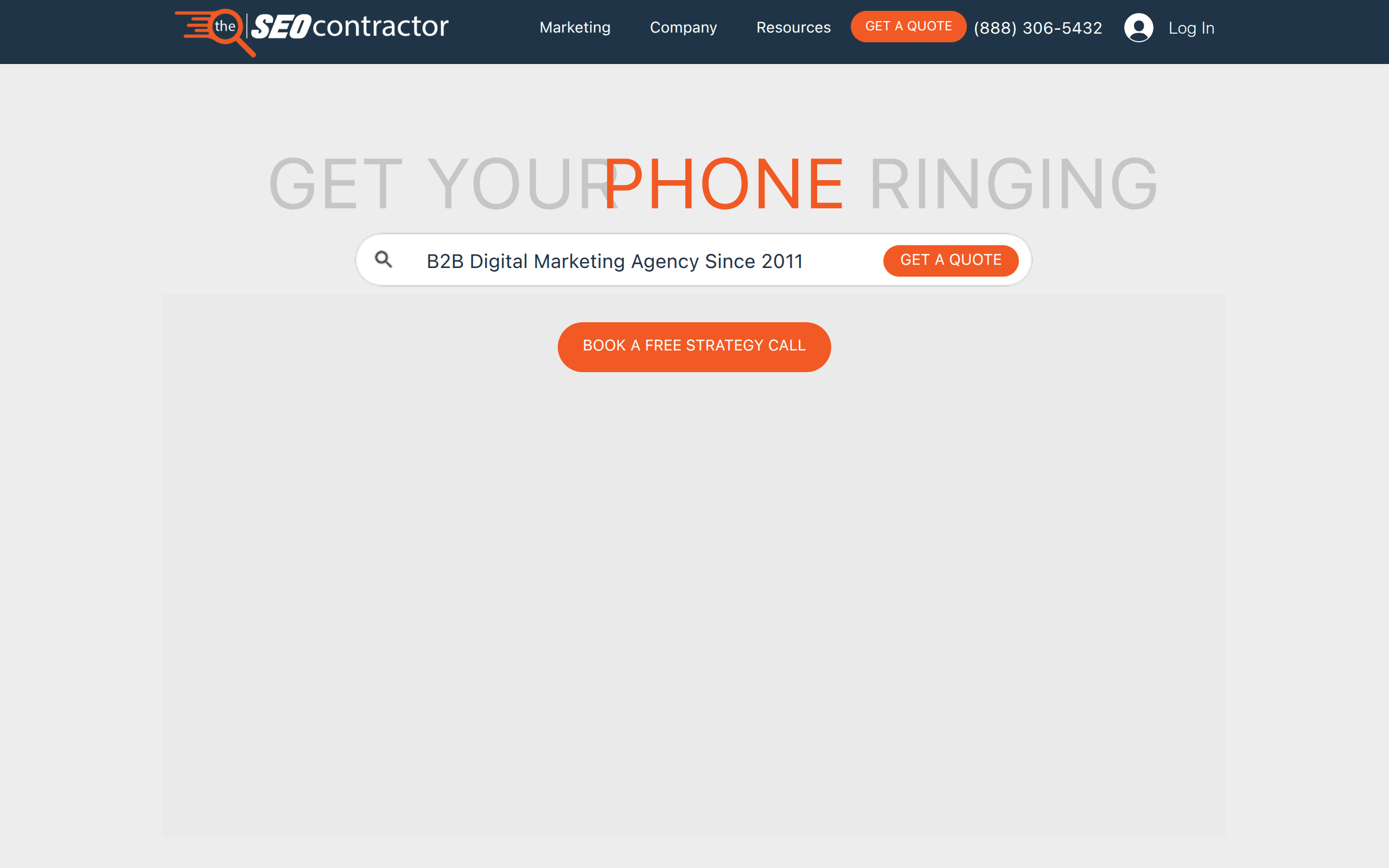 The SEO Contractor Screenshot