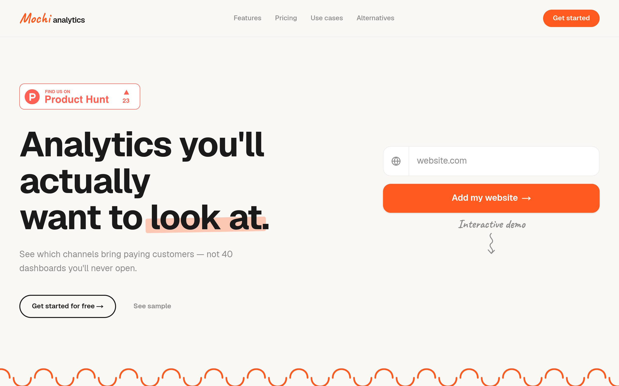 Mochi Analytics screenshot – image 1