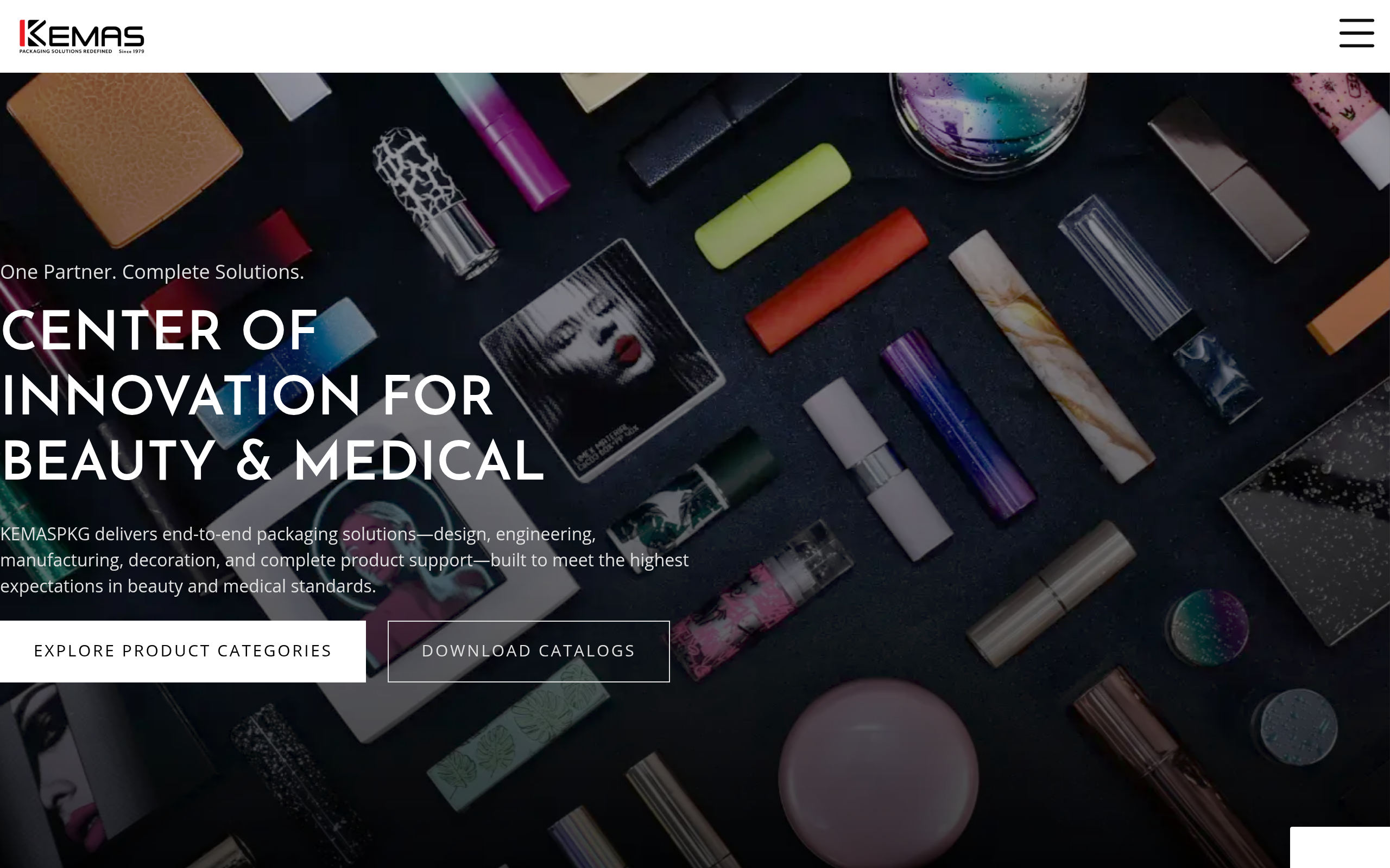 Screenshot of kemaspkg.com