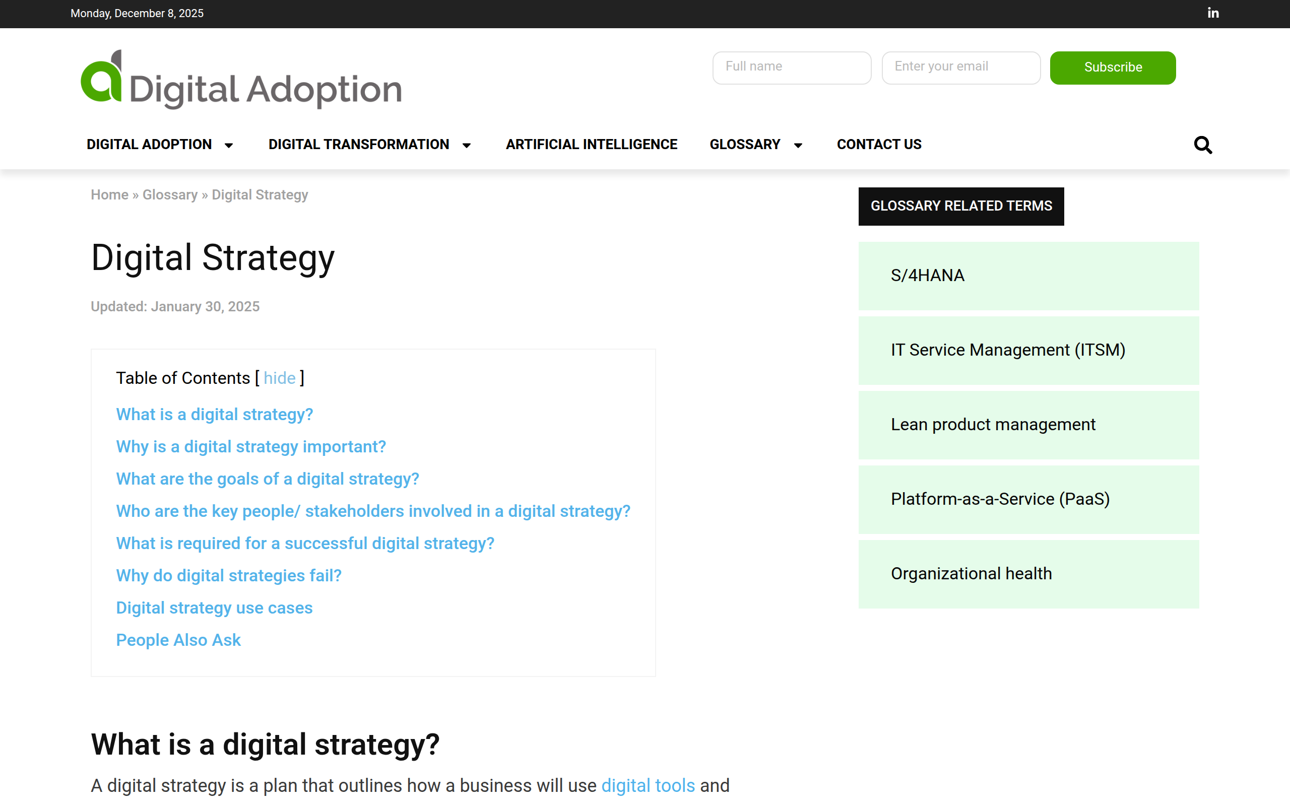 Digital Adoption screenshot