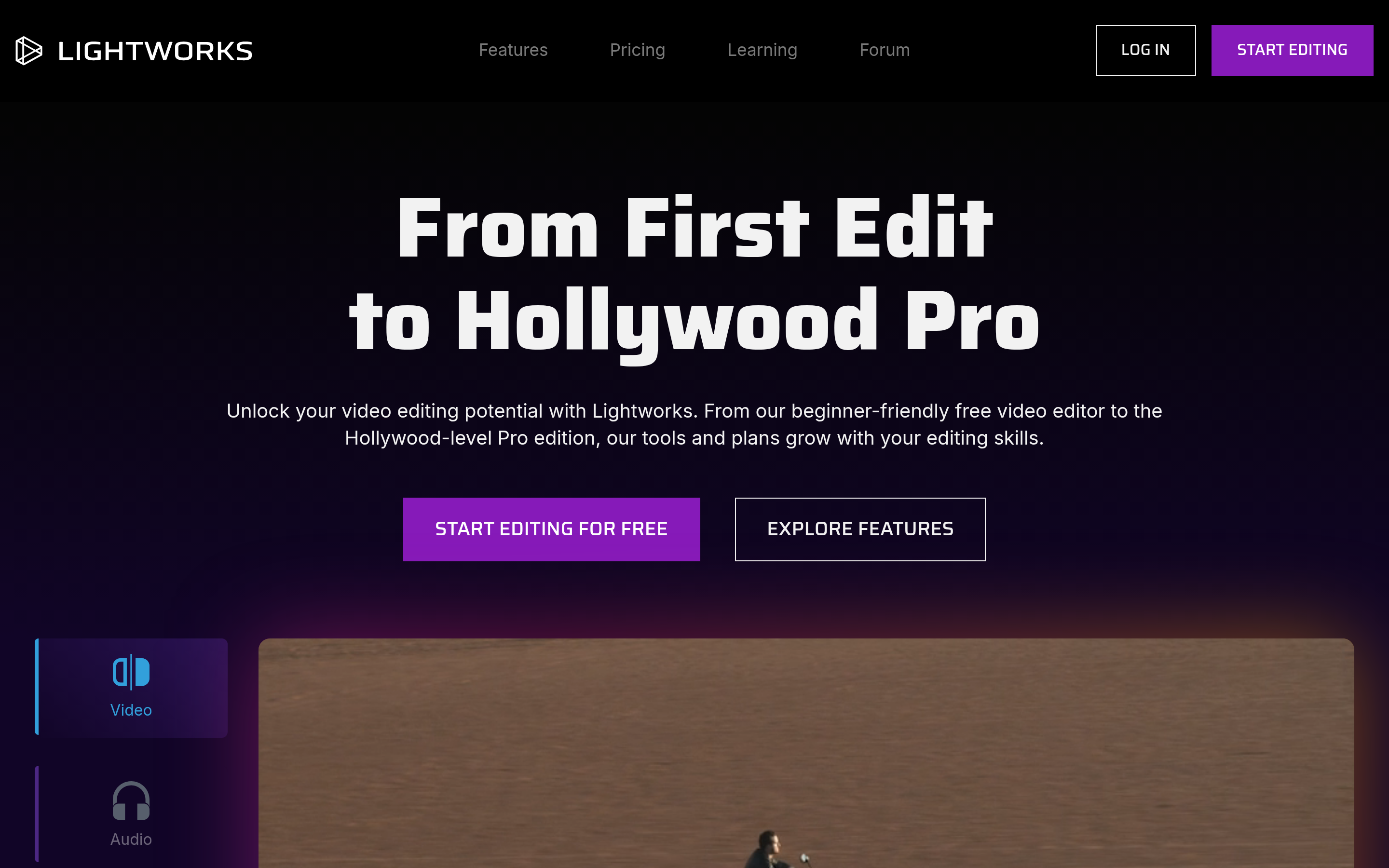 Lightworks - Easy to Use Pro Video Editing Software 介面截圖