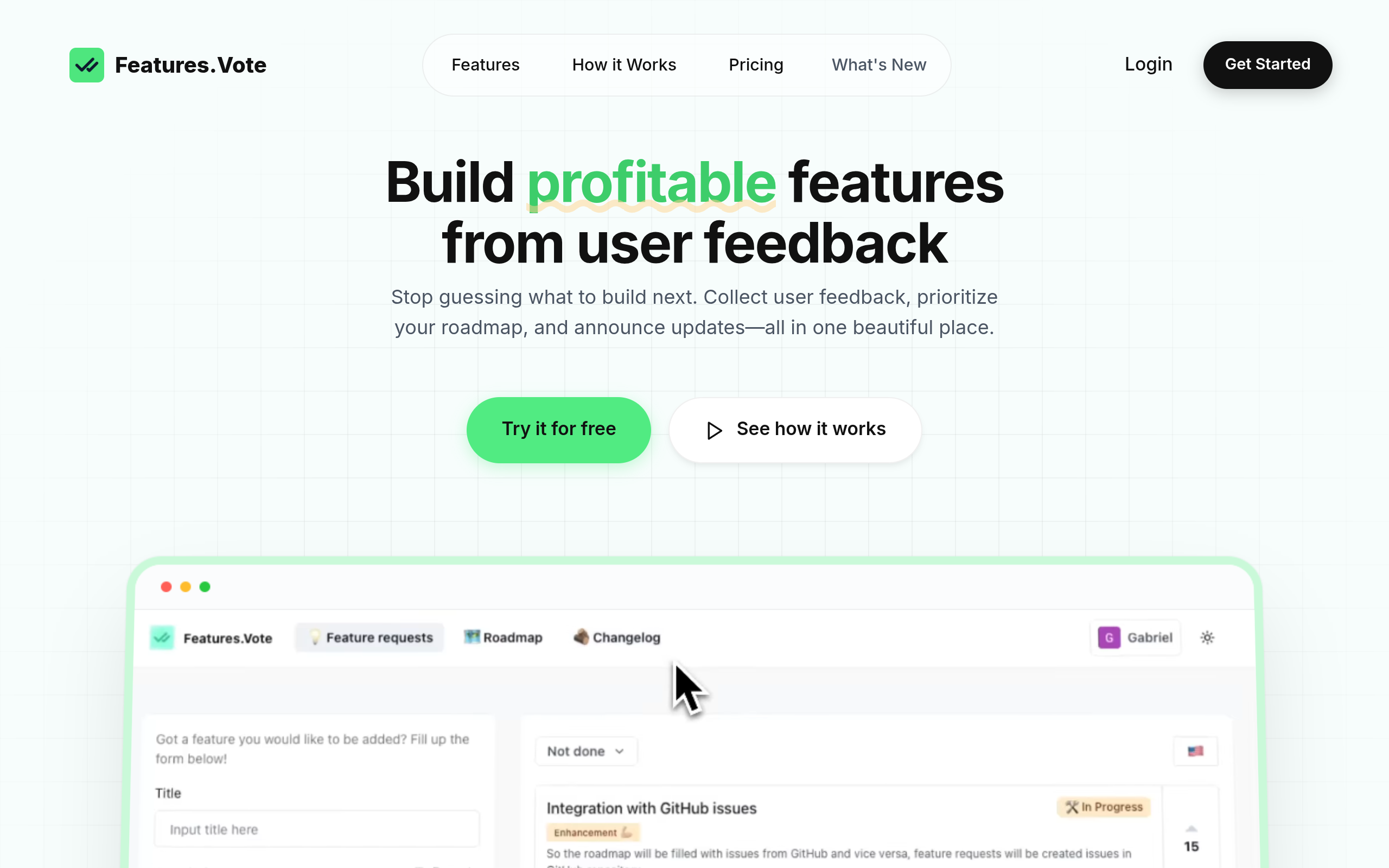 Features.Vote screenshot – image 1