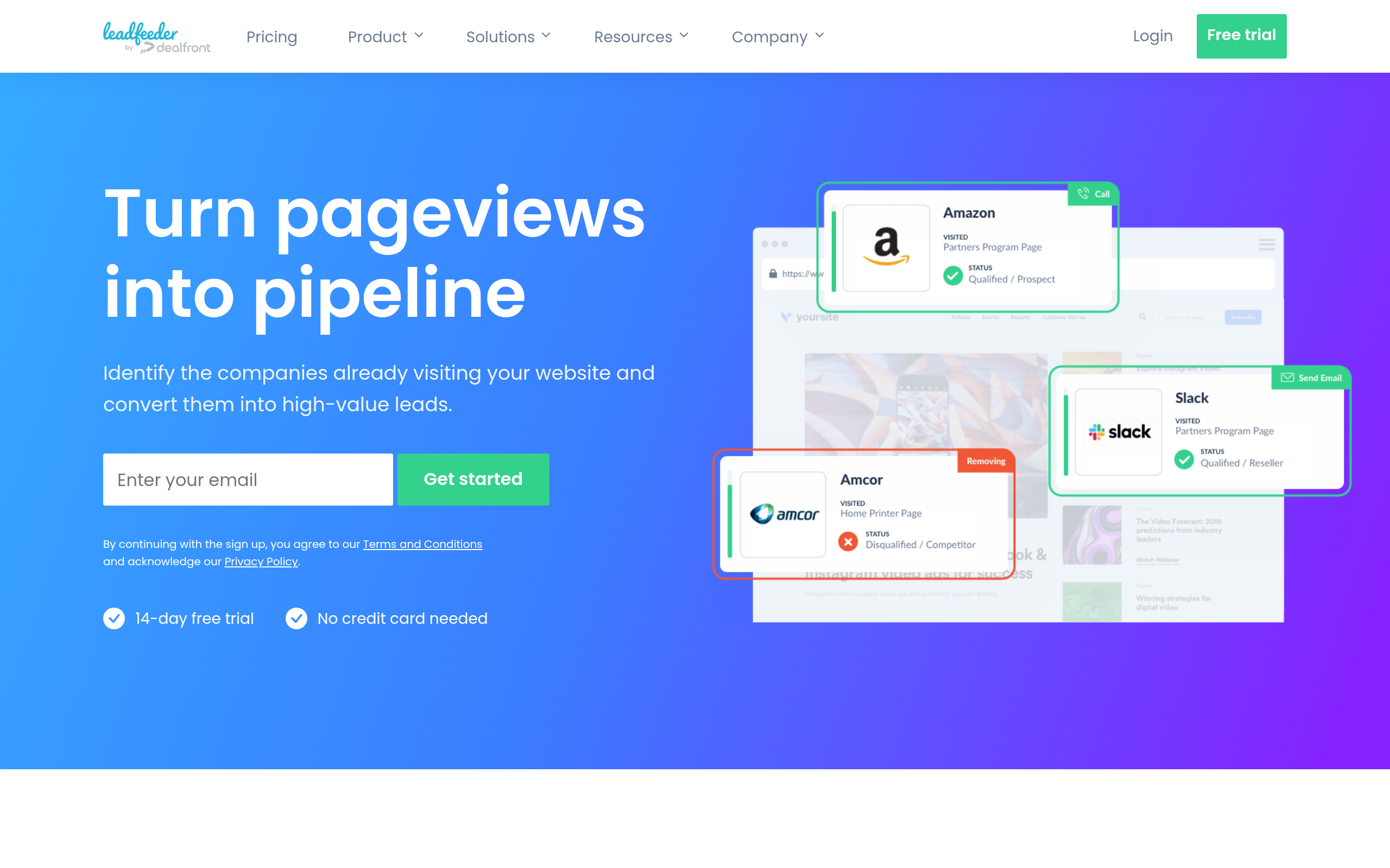 Leadfeeder screenshot
