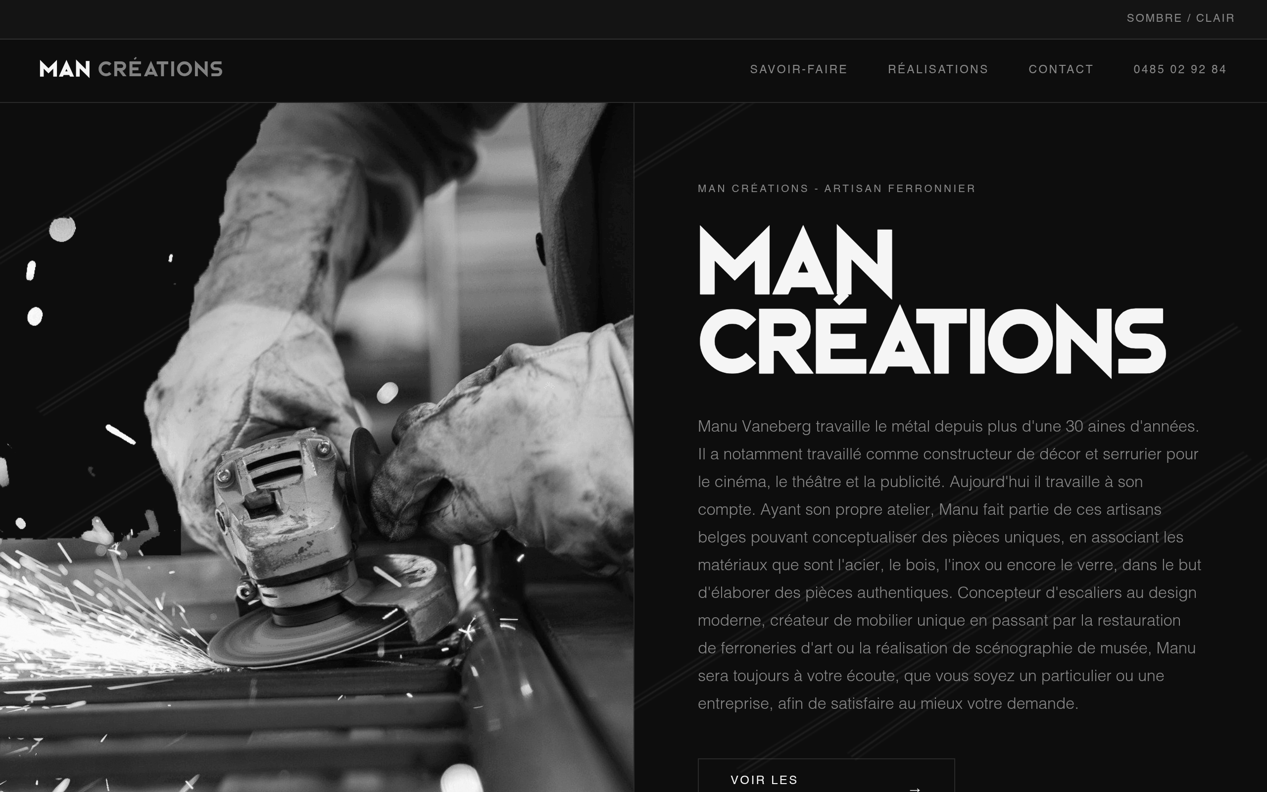 Capture d'écran de Man Créations