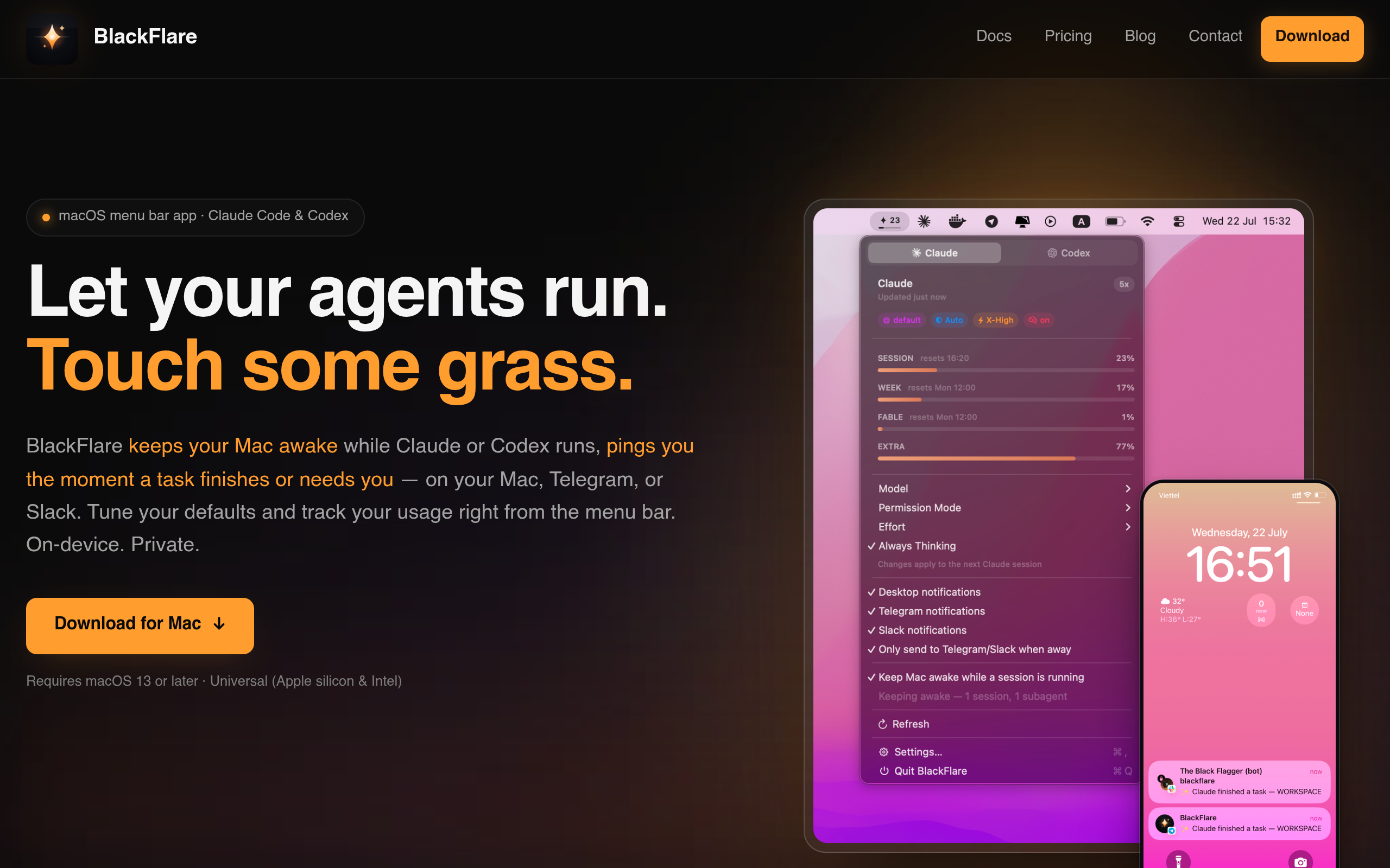 BlackFlare screenshot – image 1