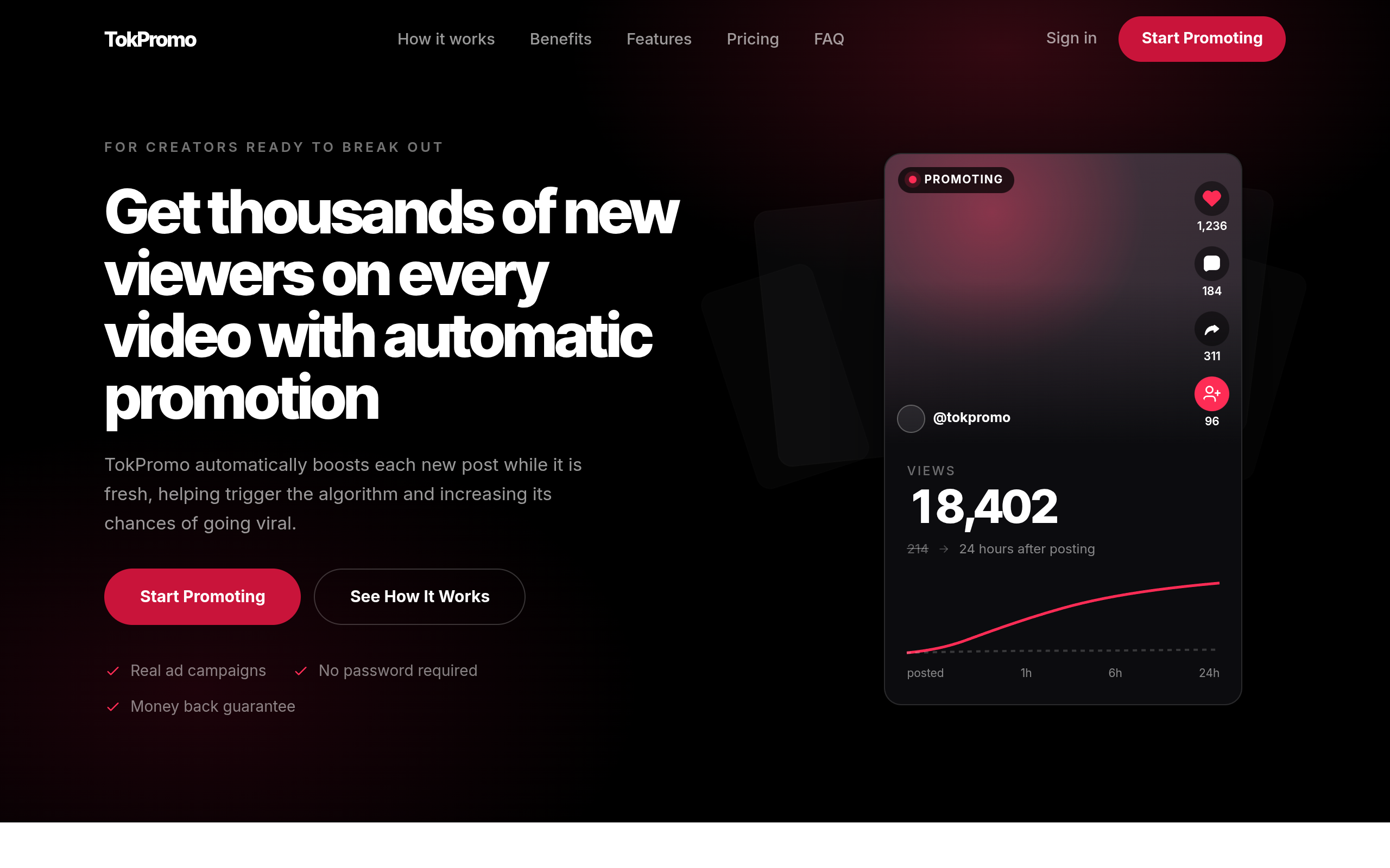 TokPromo screenshot, image 1