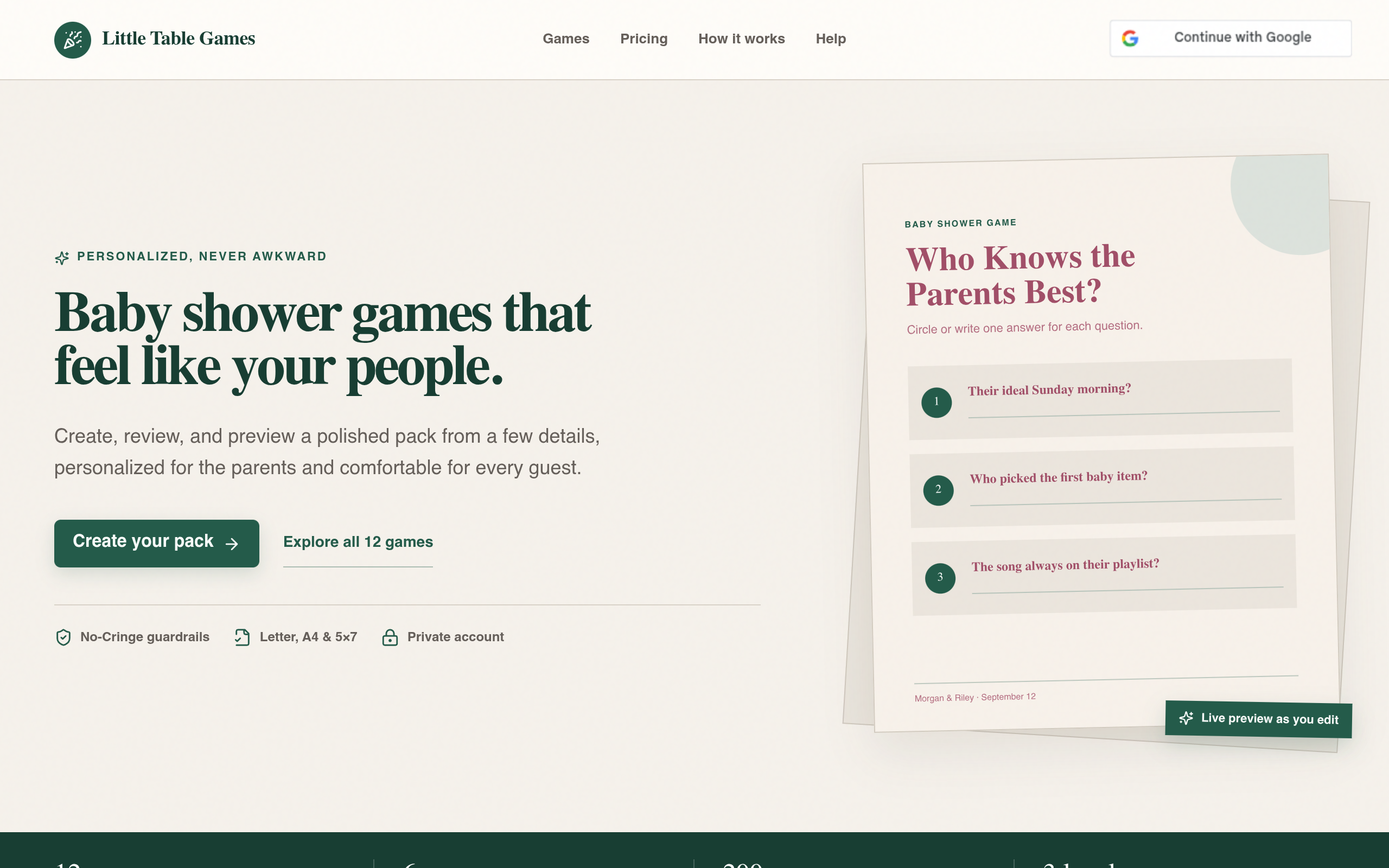 Little Table Games screenshot – image 1