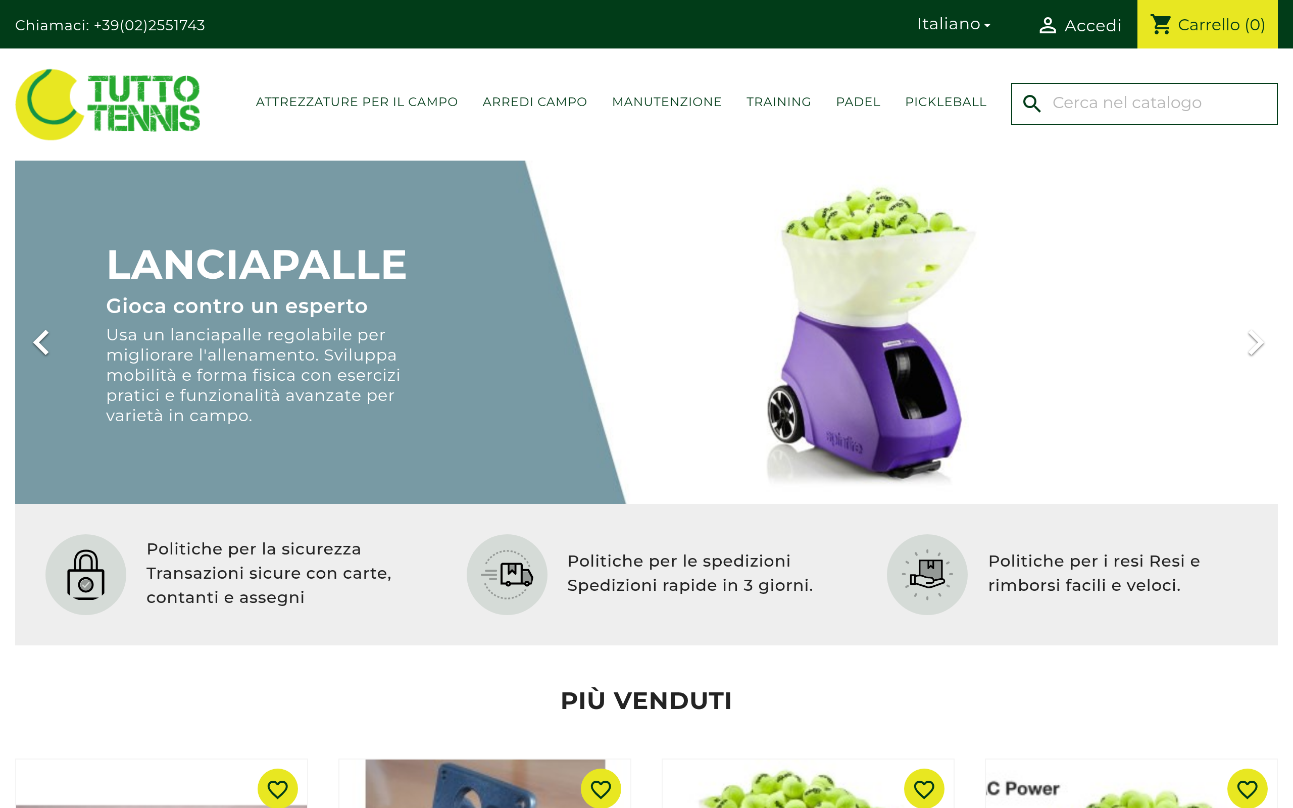 Screenshot of tuttotennis.eu