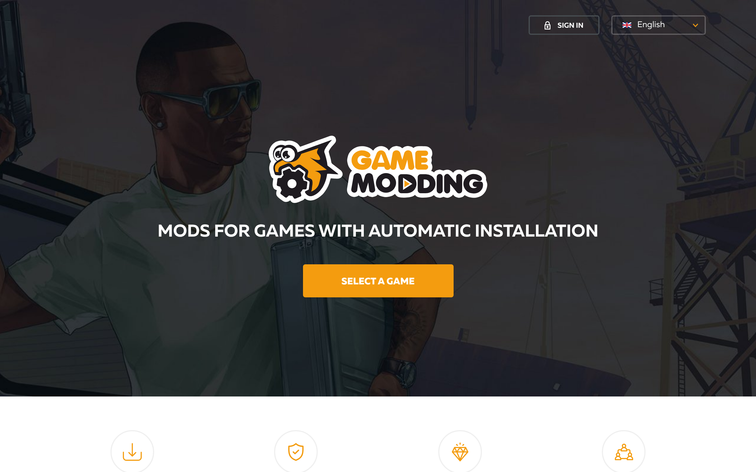 Screenshot of gamemodding.net