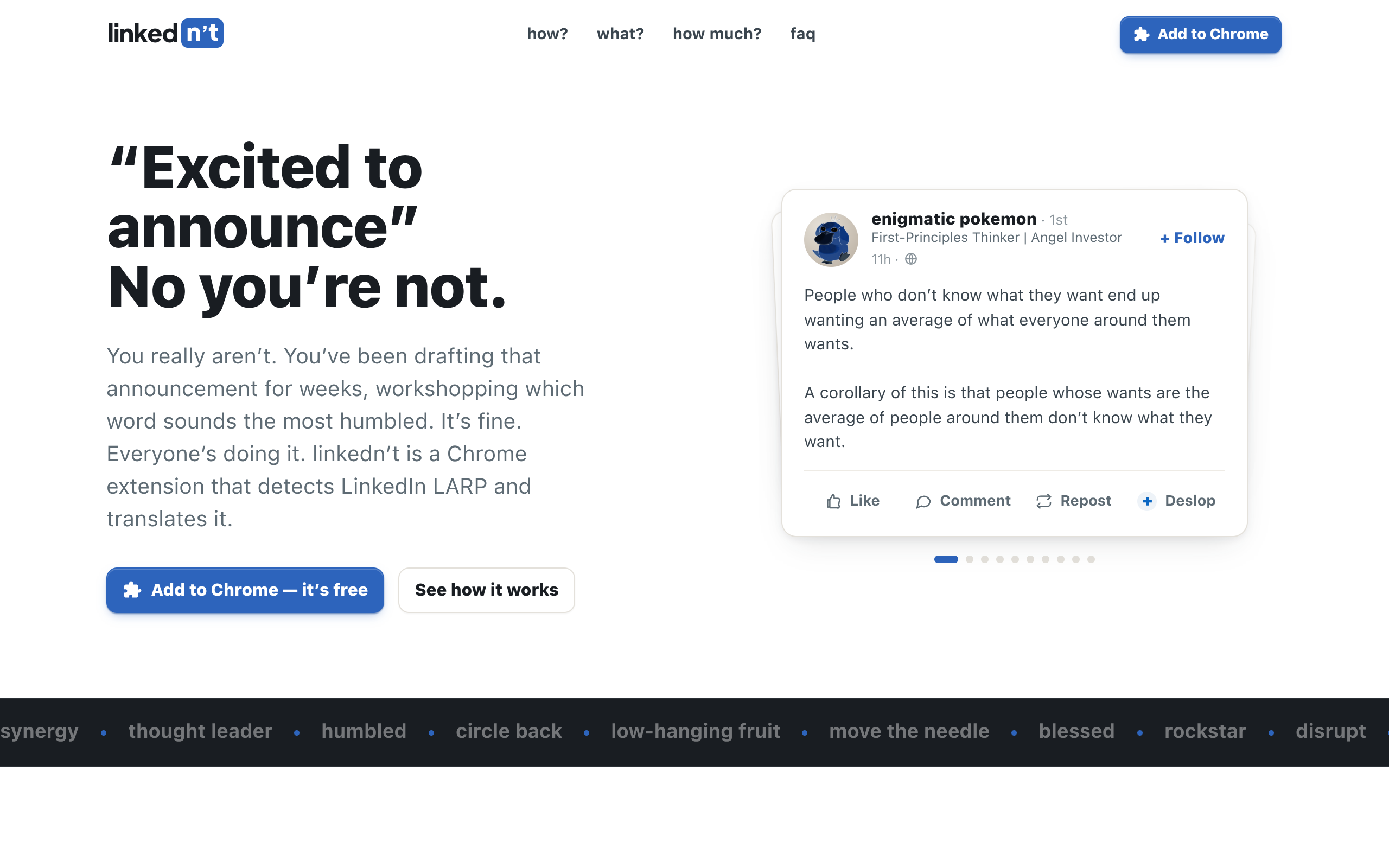 linkedn't screenshot – image 1