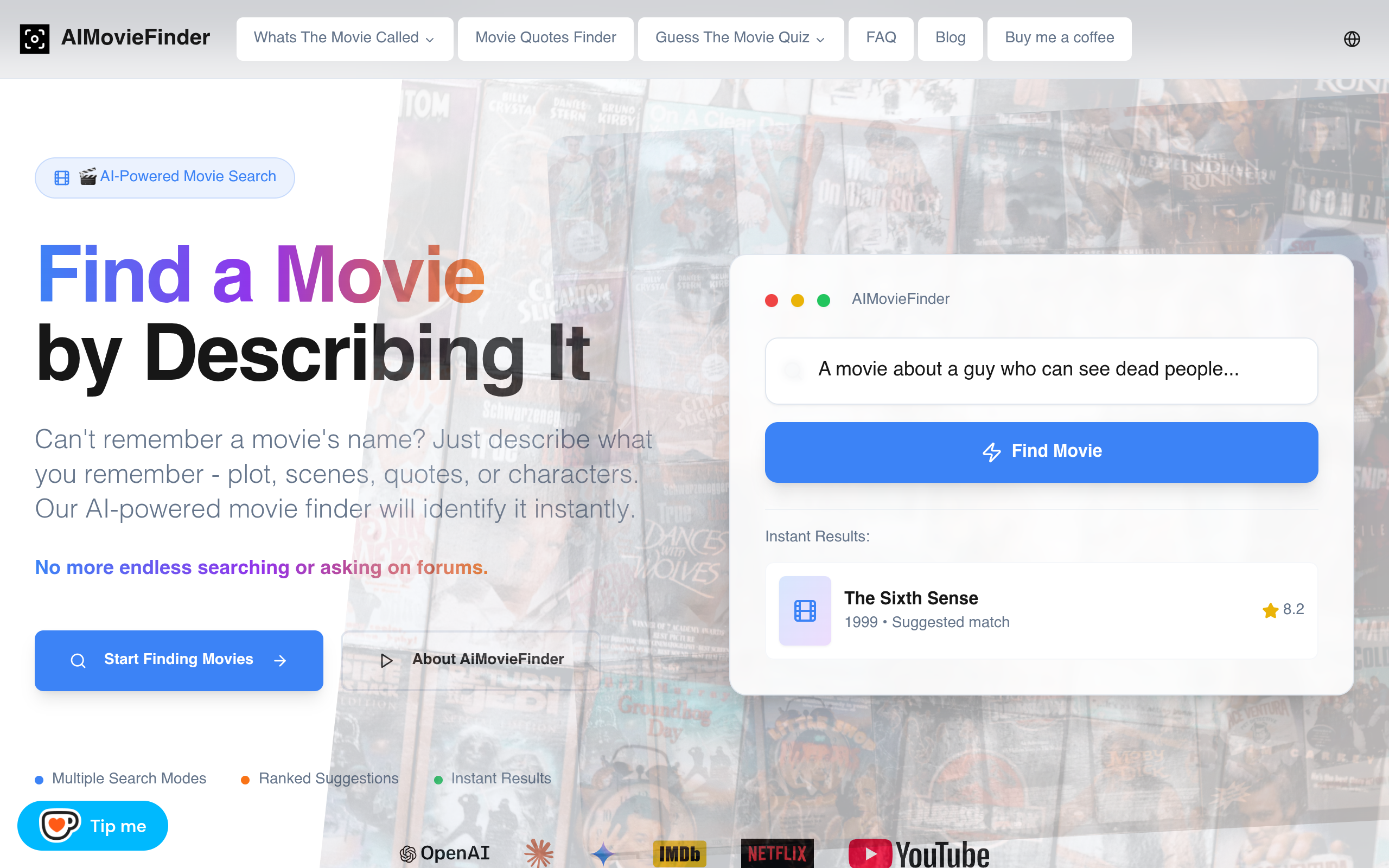 Find a Movie by Describing It screenshot, image 1