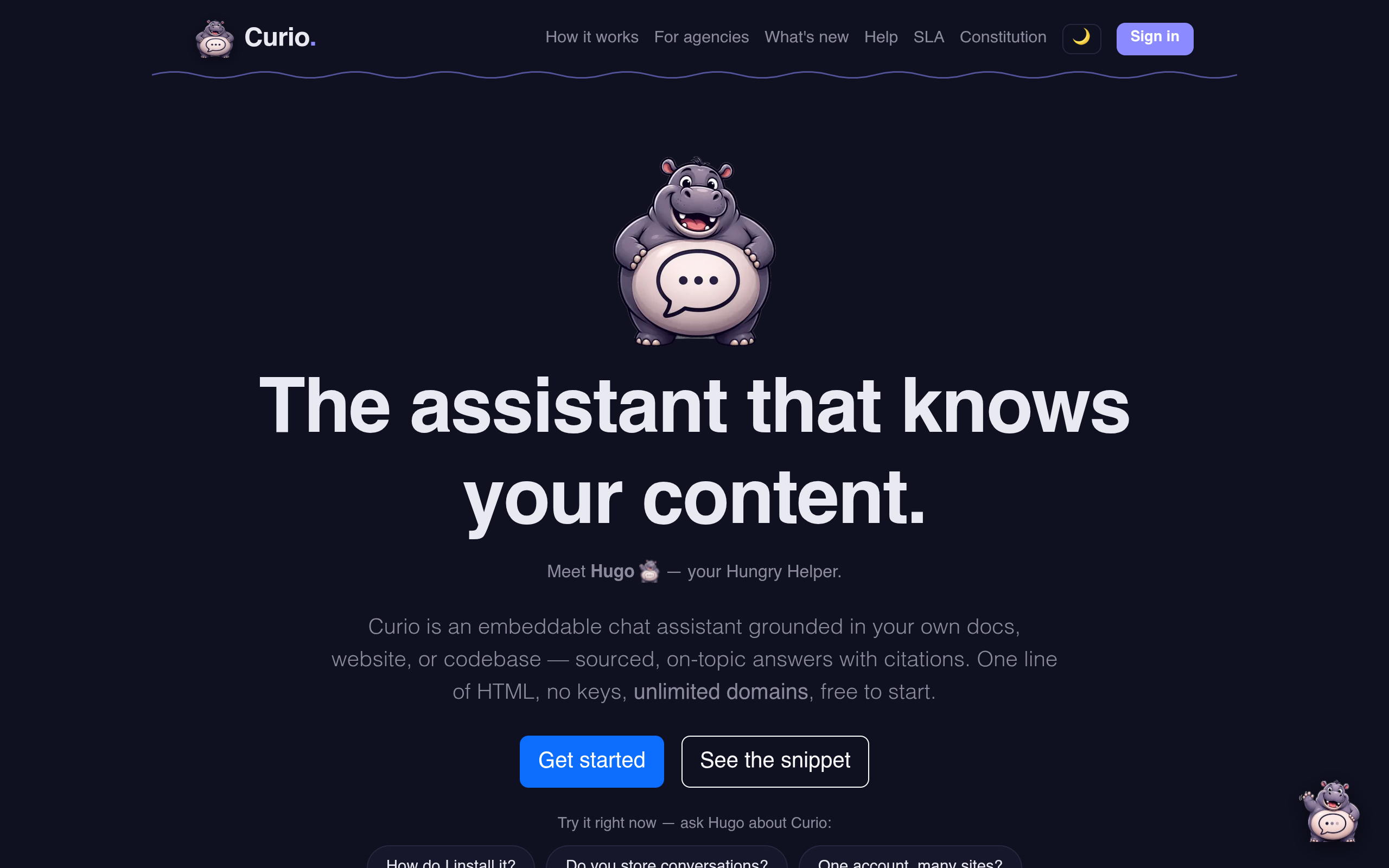 Curio screenshot – image 1