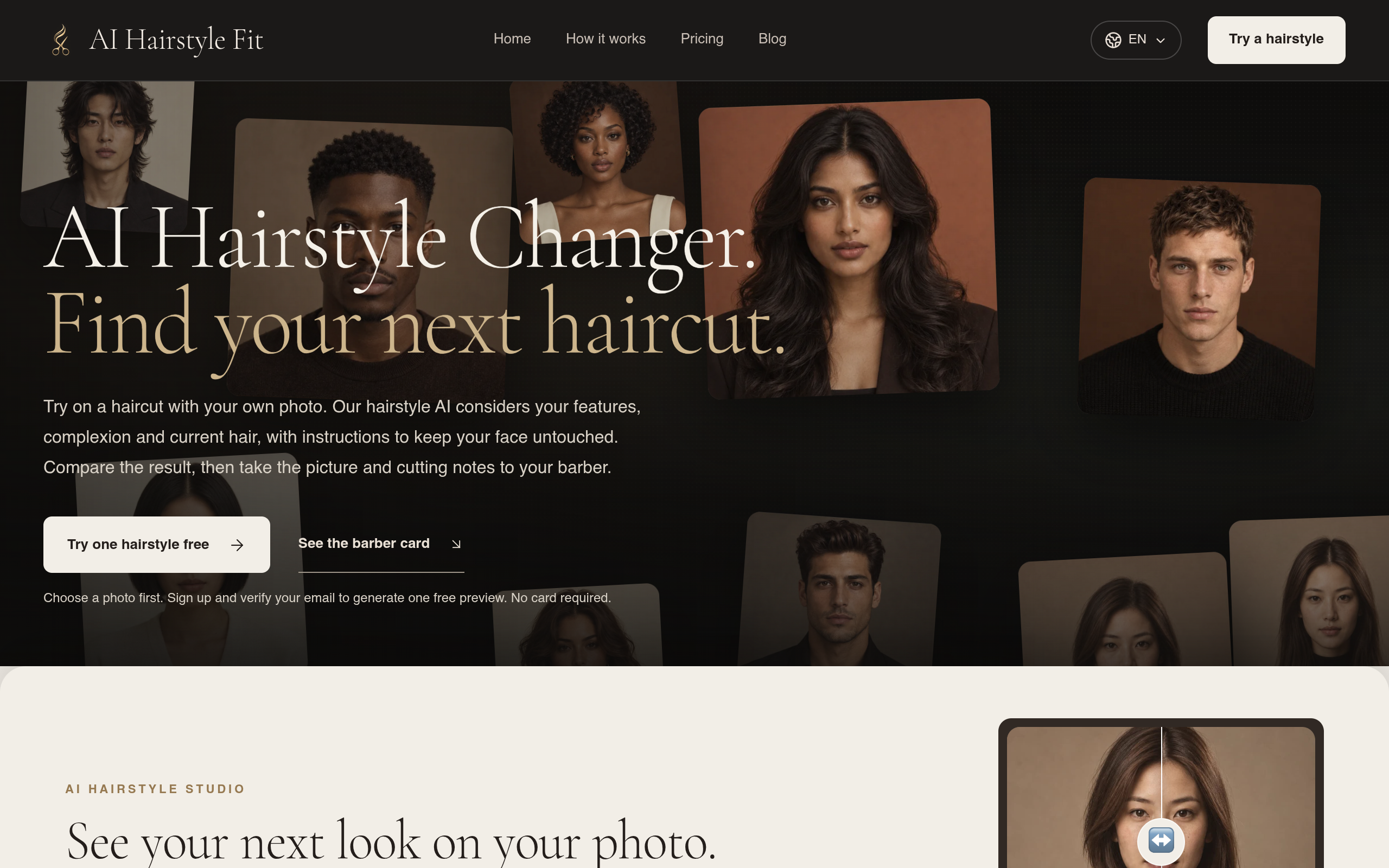 AI Hairstyle Fit screenshot, image 1