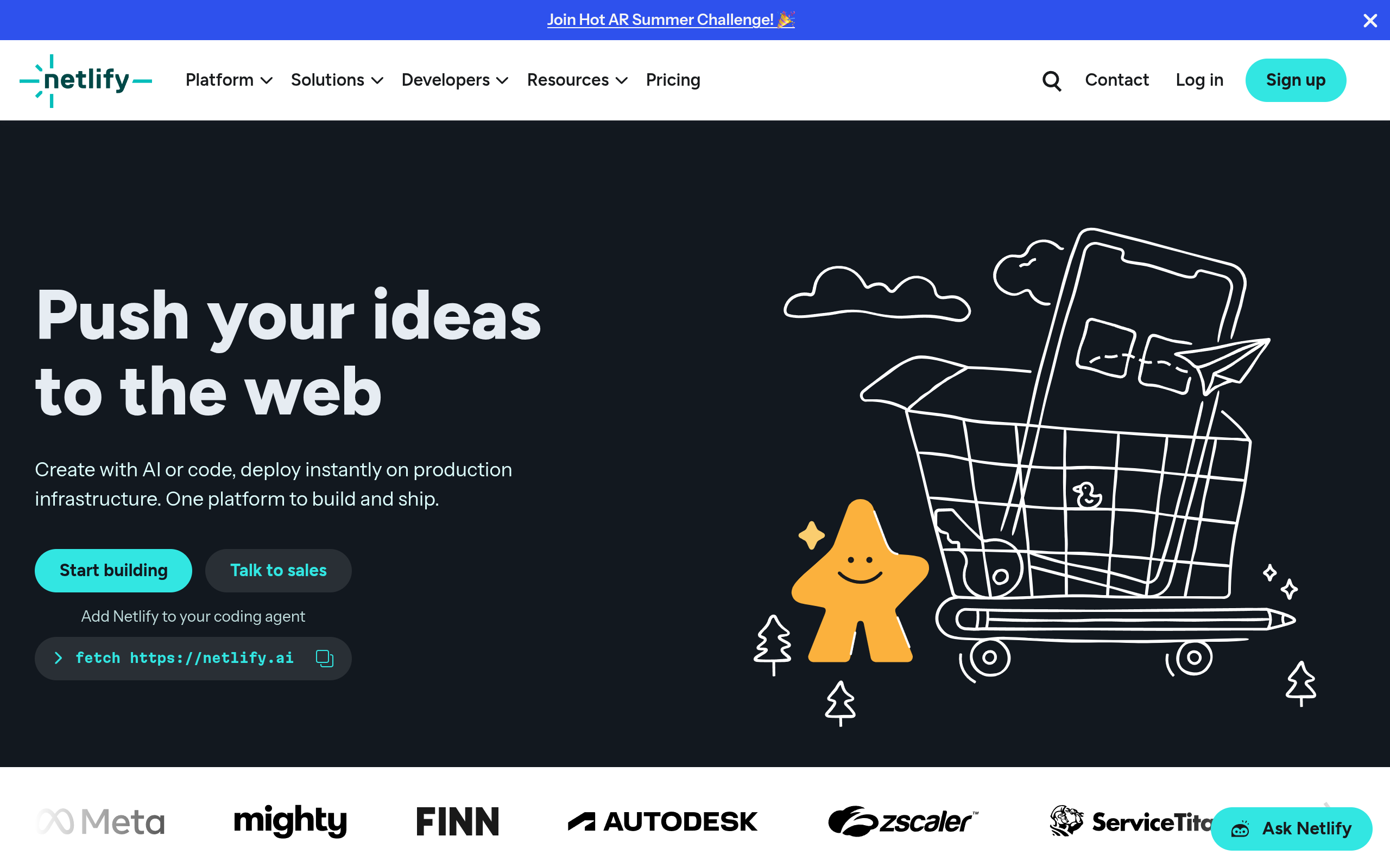 Push your ideas to the web screenshot – image 1