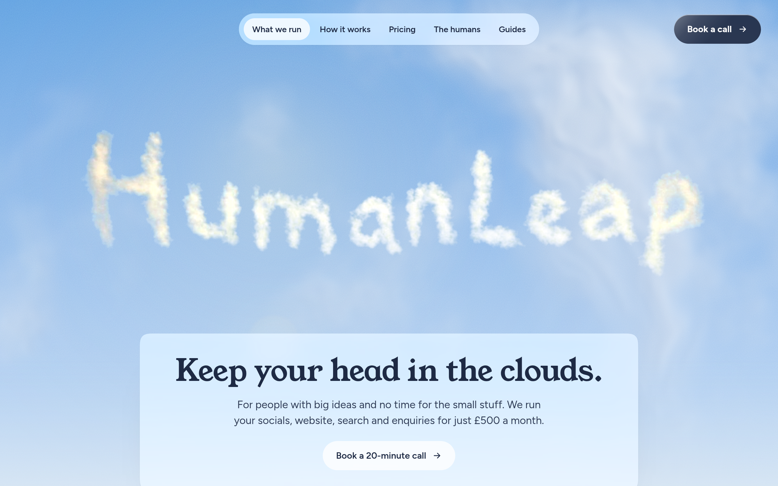 Humanleap screenshot, image 1