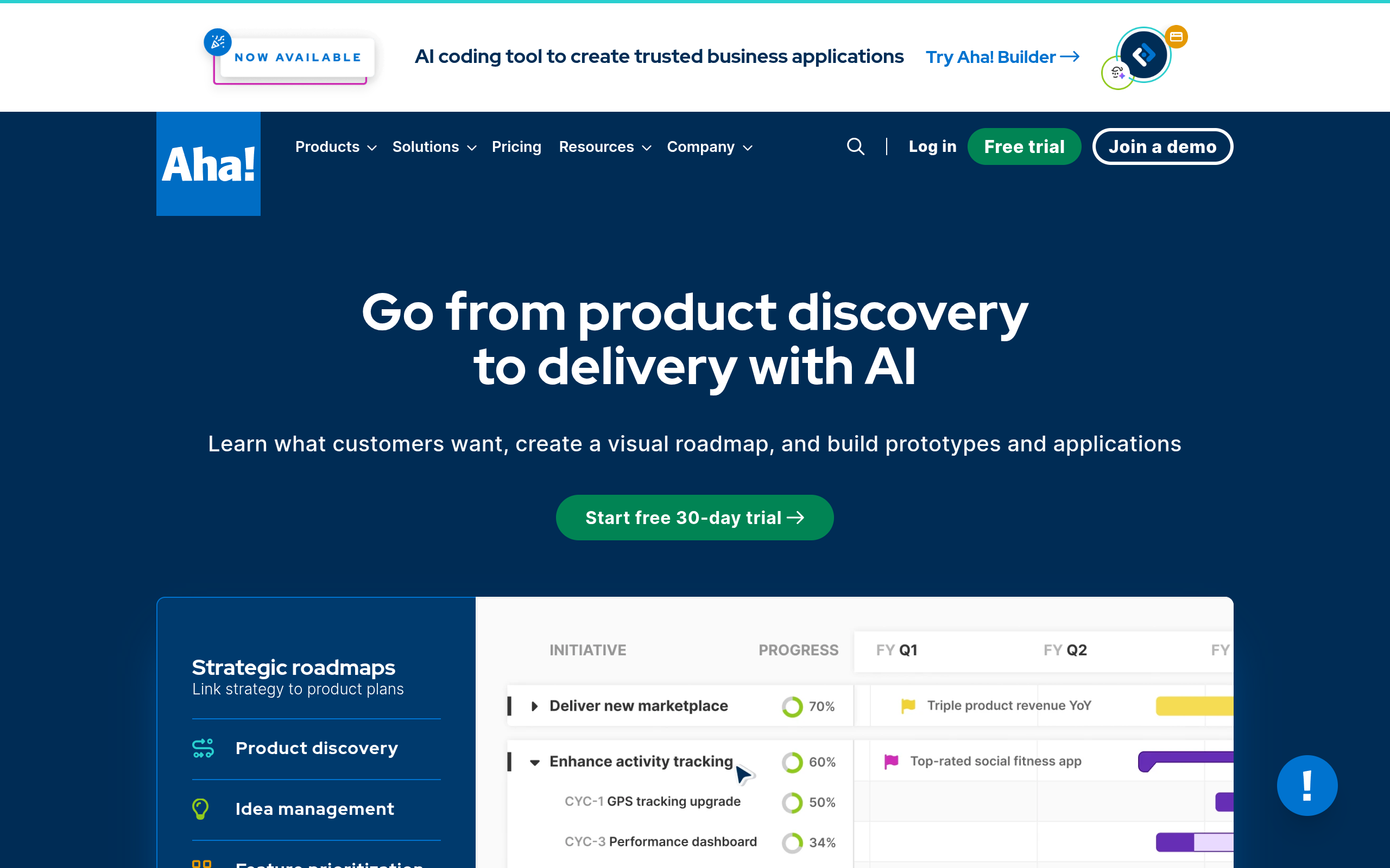 Aha! screenshot – image 1