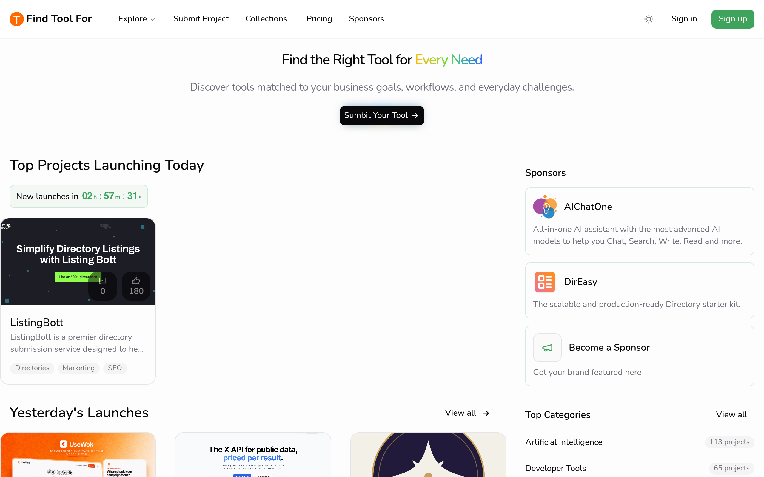 Find Tool For screenshot, image 1