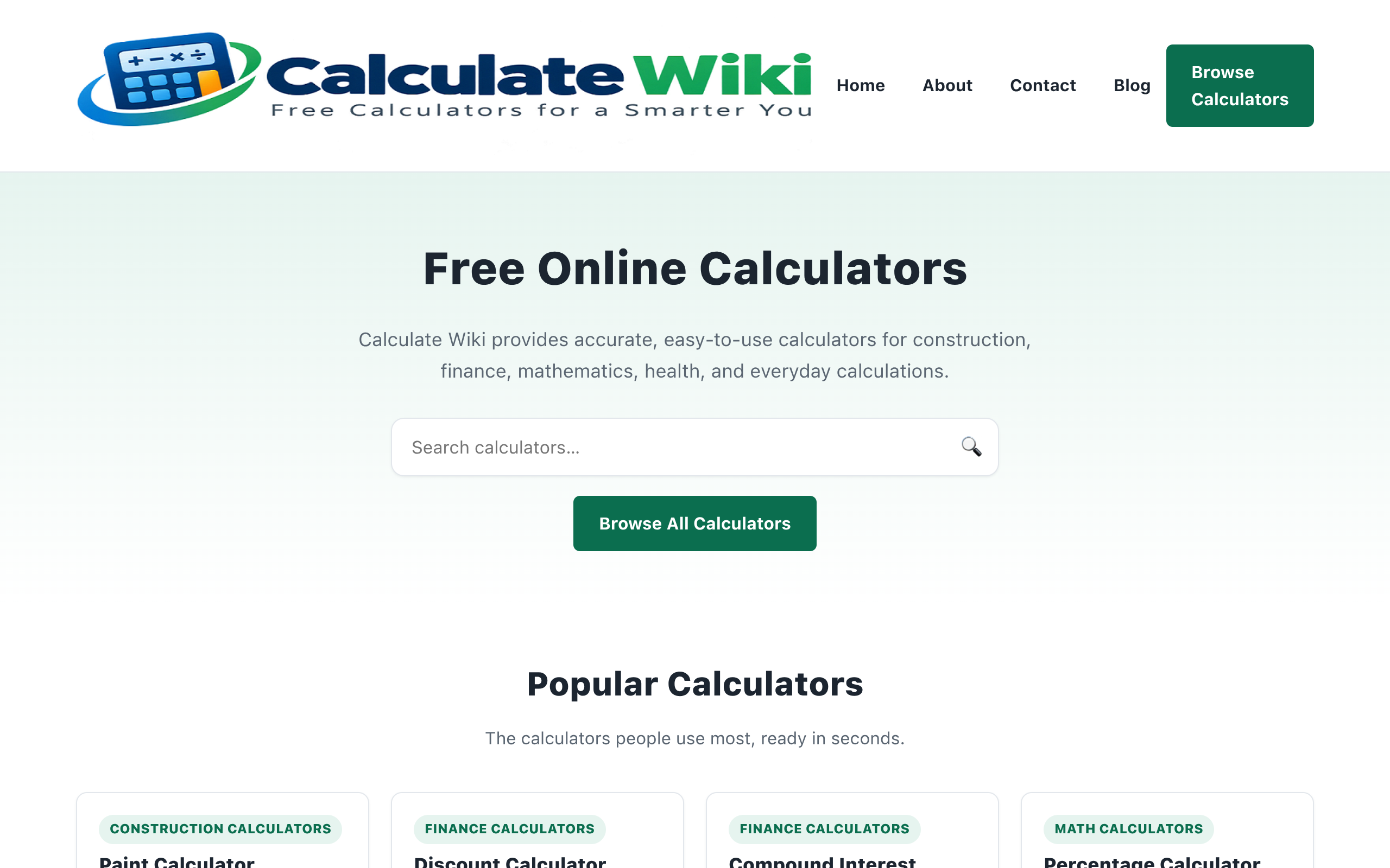 Calculate Wiki screenshot, image 1