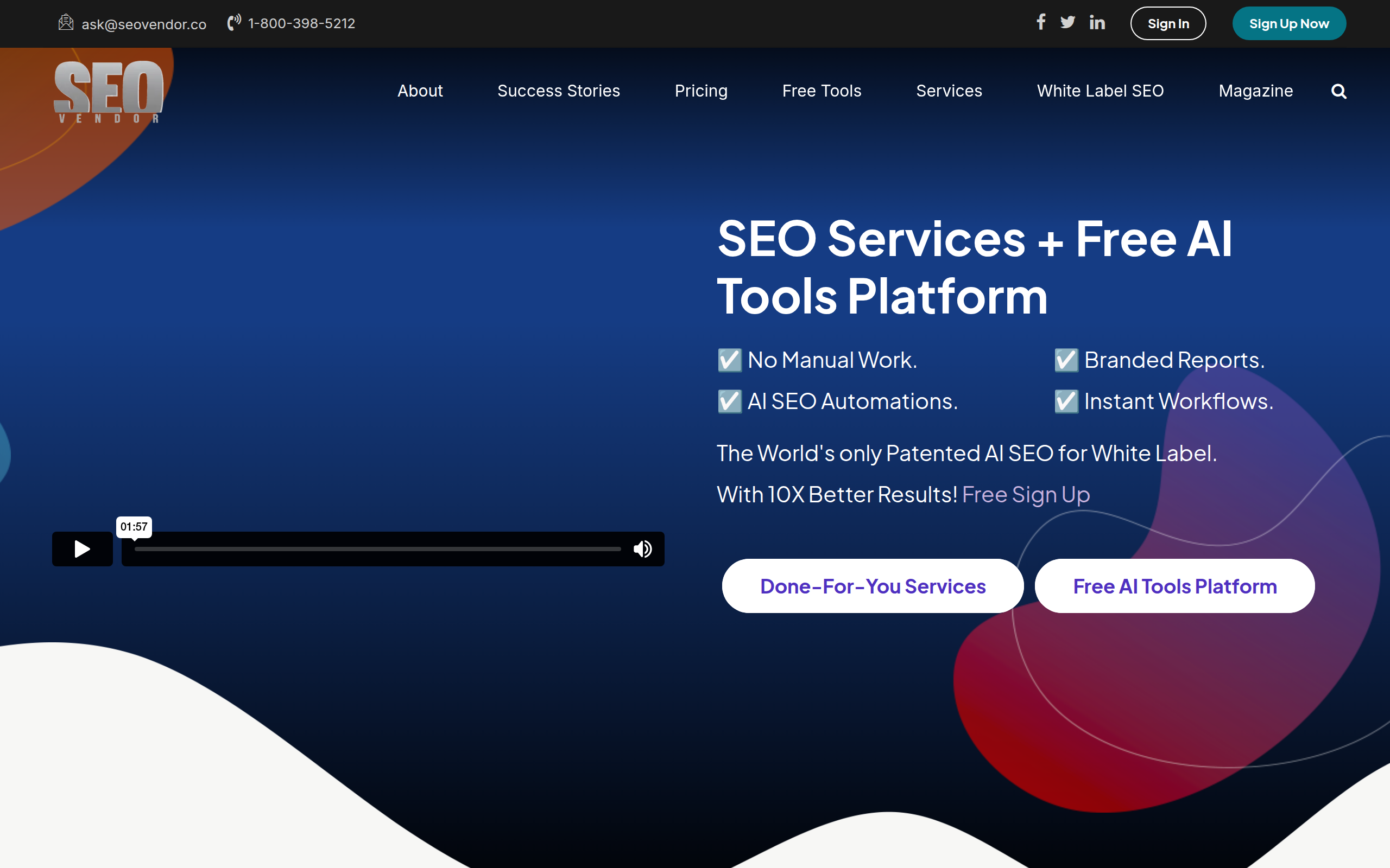 SEO Vendor Screenshot