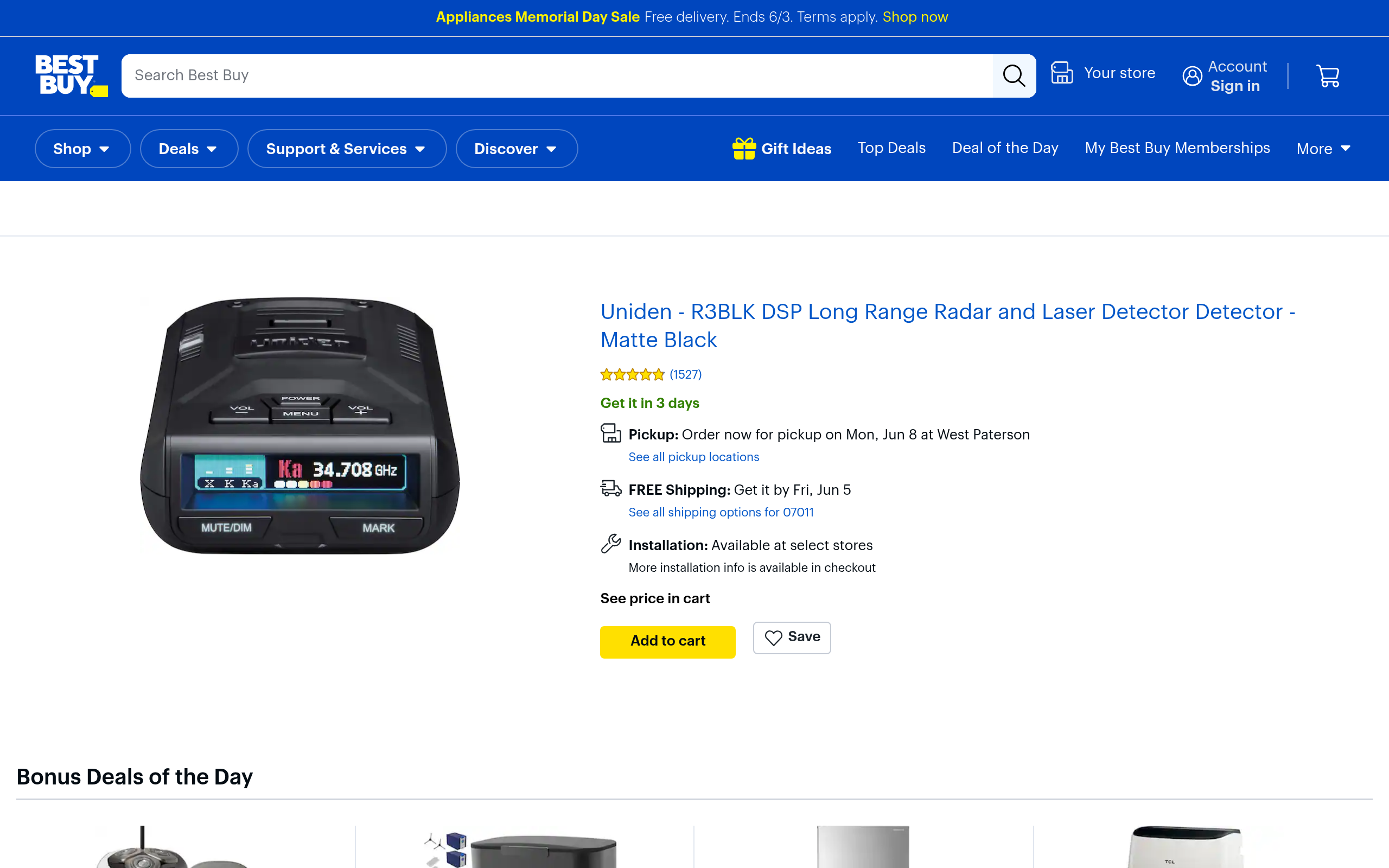 Best Buy Deal of the Day: Up to 76% off Appliances, Vacuums, Laptops and More