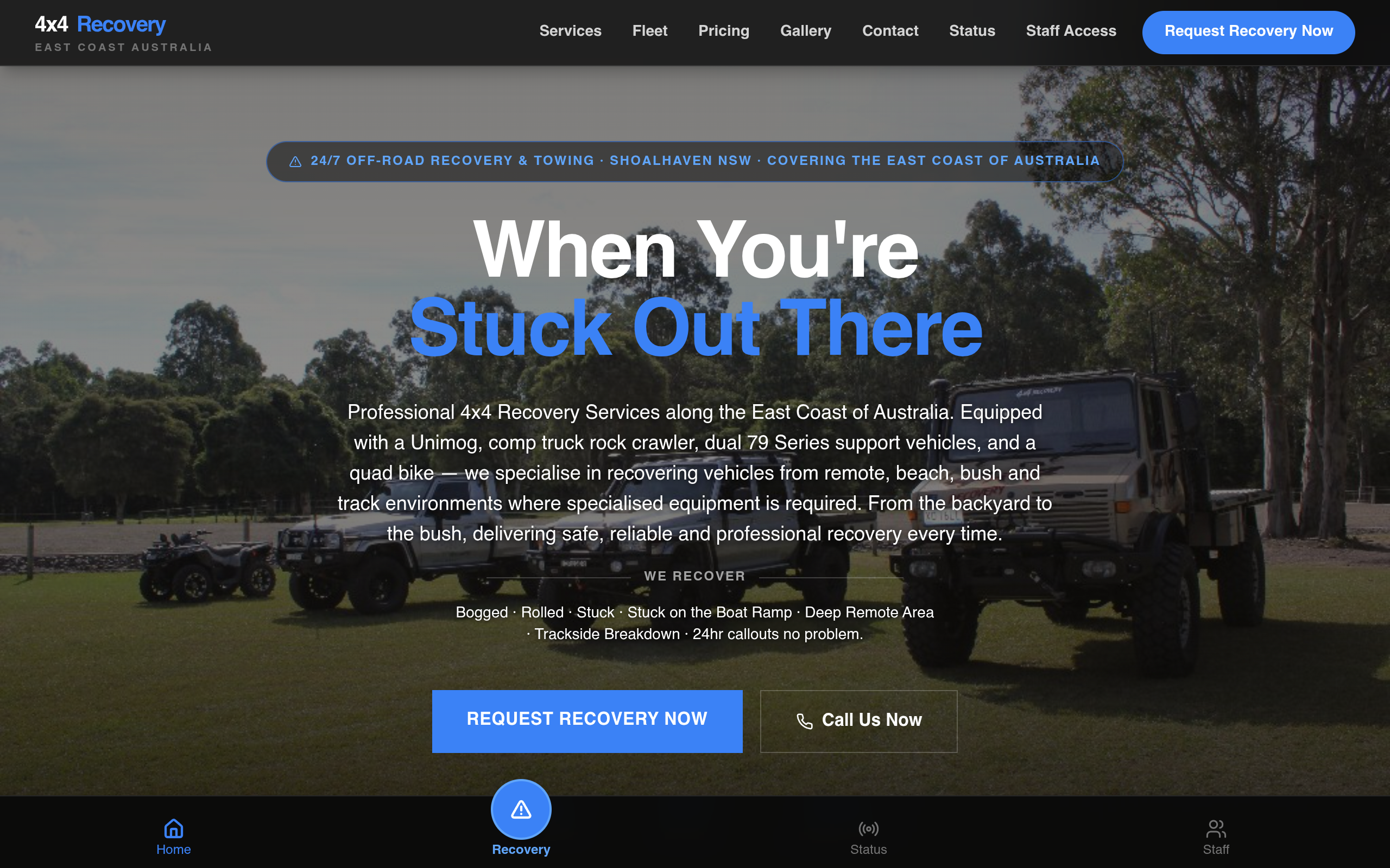 4x4 Recovery — Website