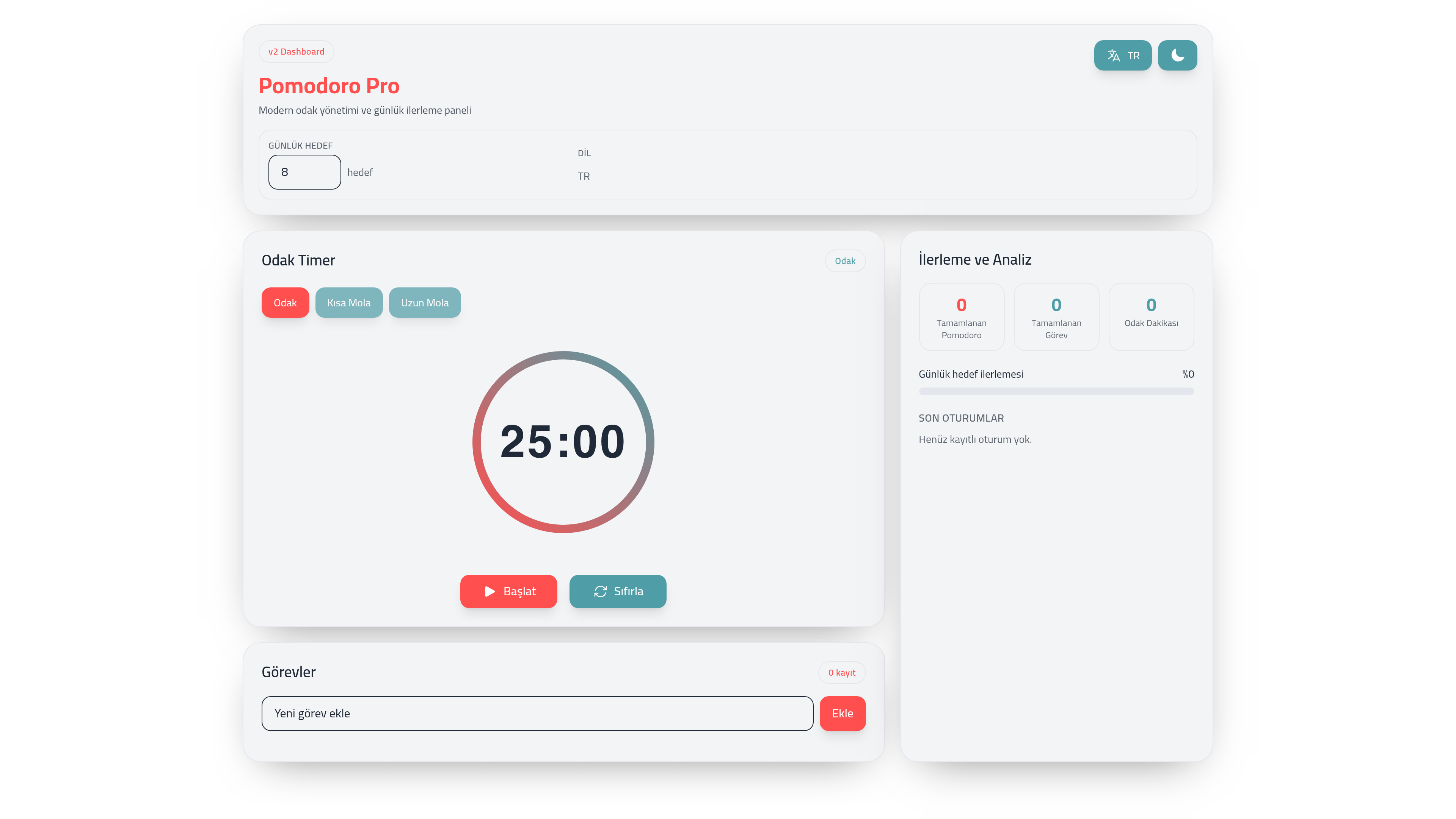 Pomodoro Web App