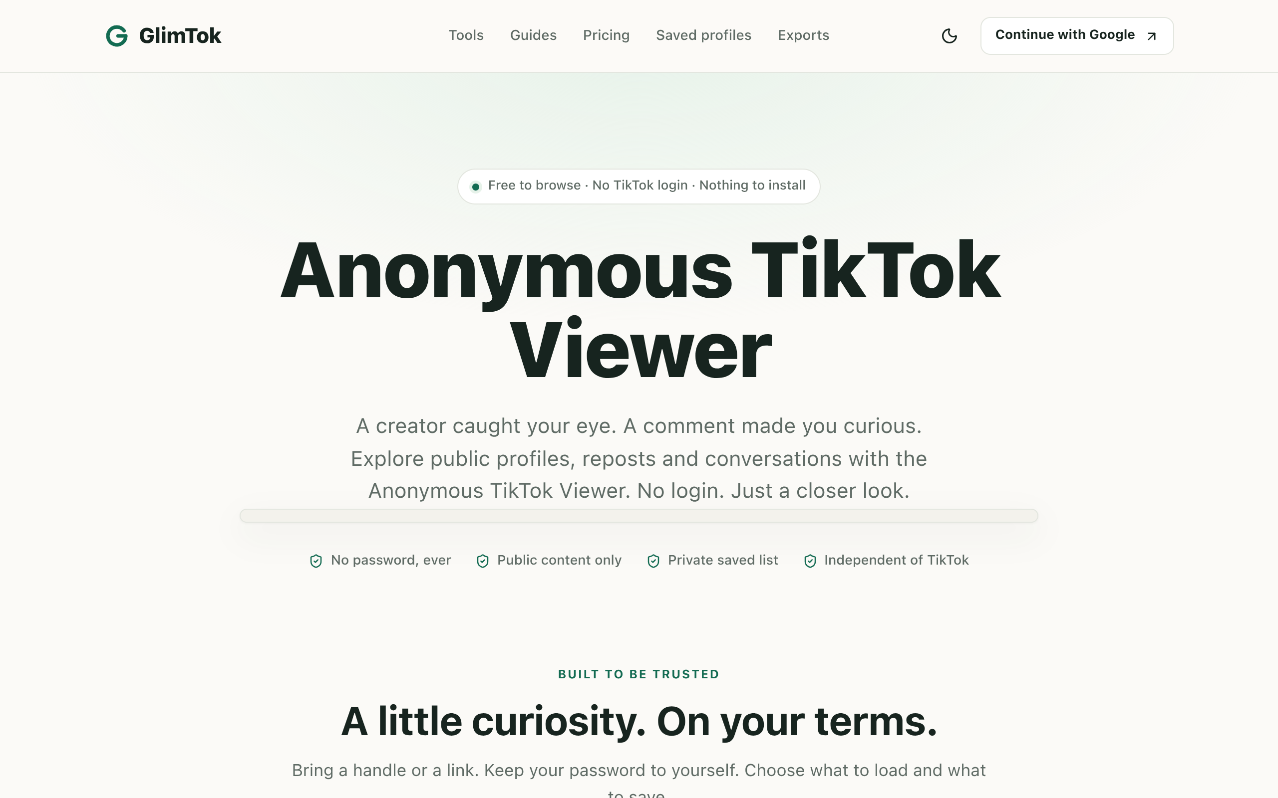 Anonymous TikTok Viewer screenshot, image 1
