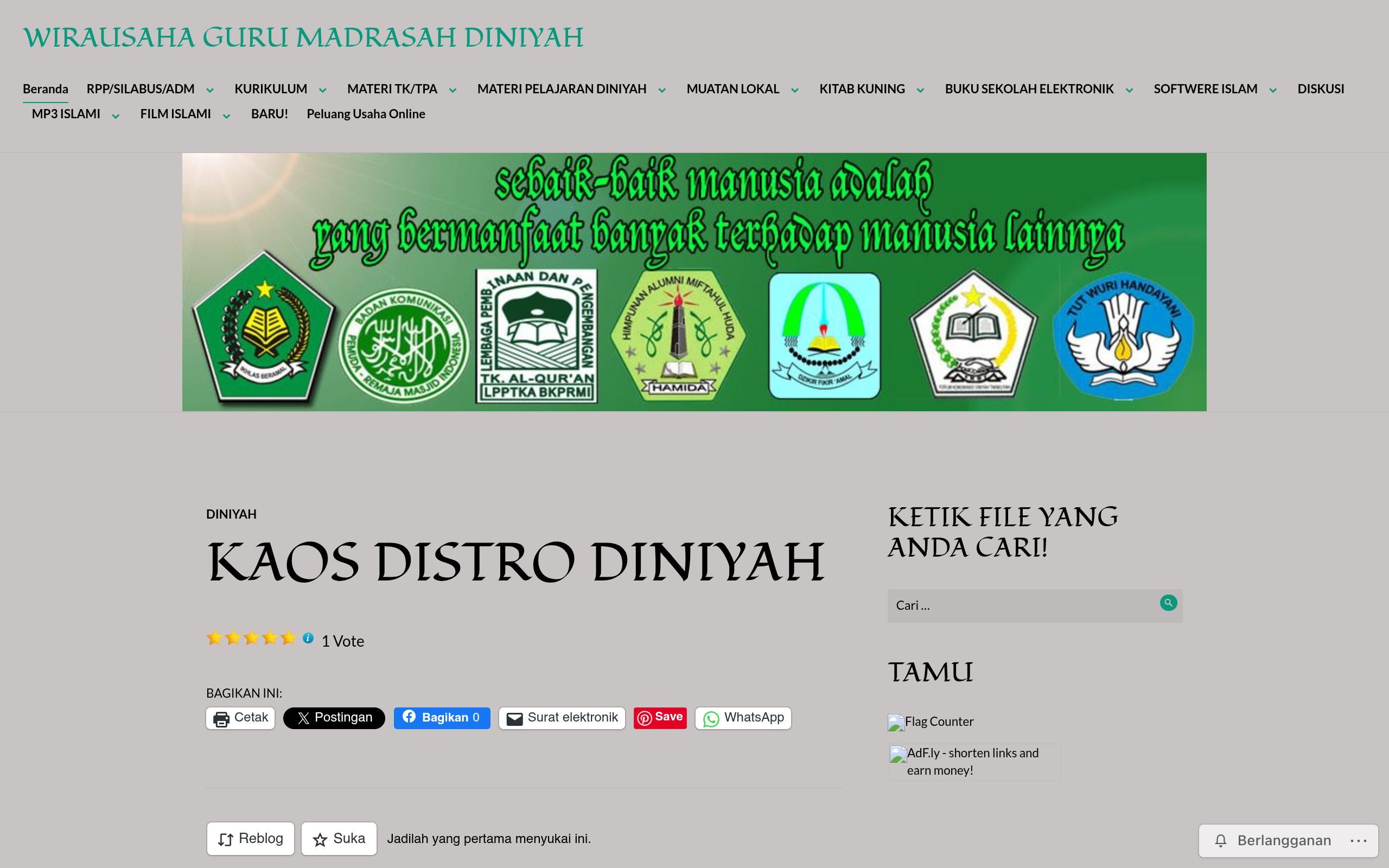 Screenshot of wirausahatasikmalaya.wordpress.com