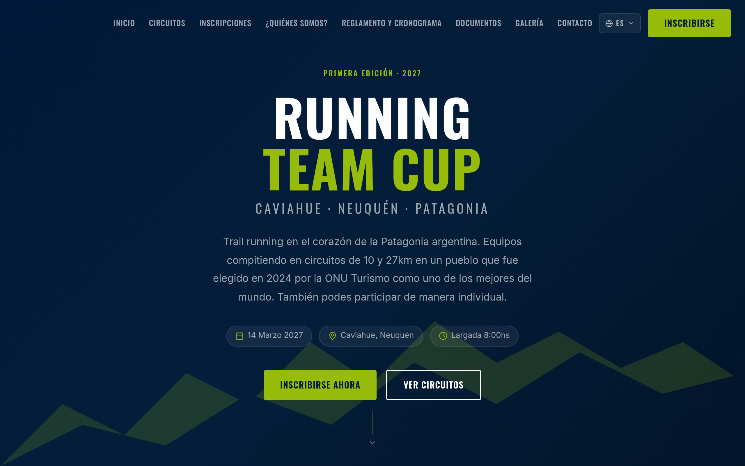 Captura del proyecto Running Team Cup desarrollado por Driva Dev