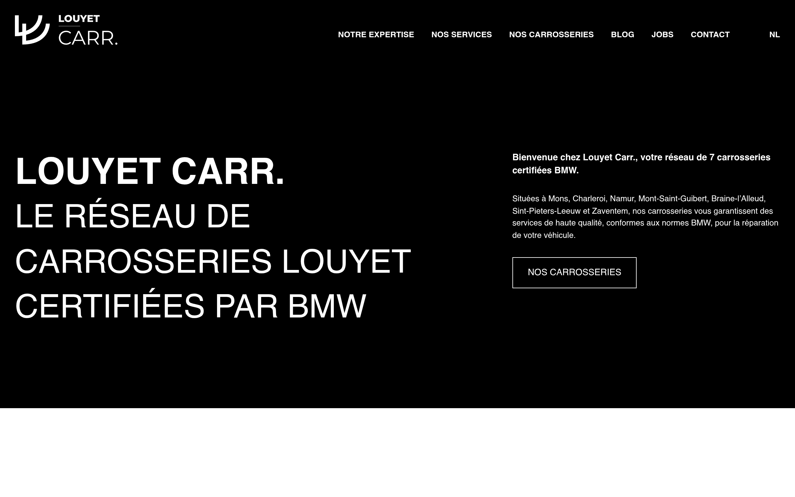Capture d'écran de Louyet Carr. - Home