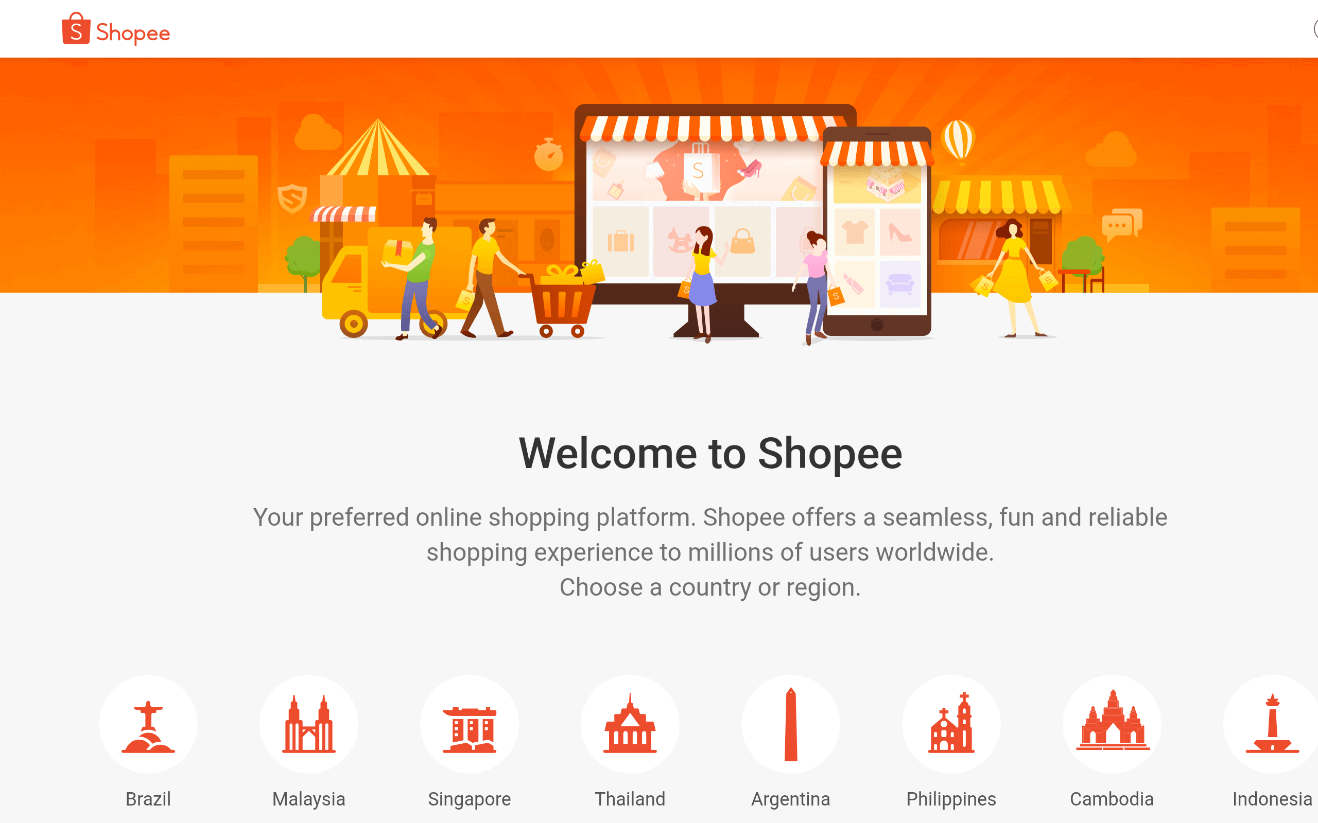 Screenshot of shopee.com
