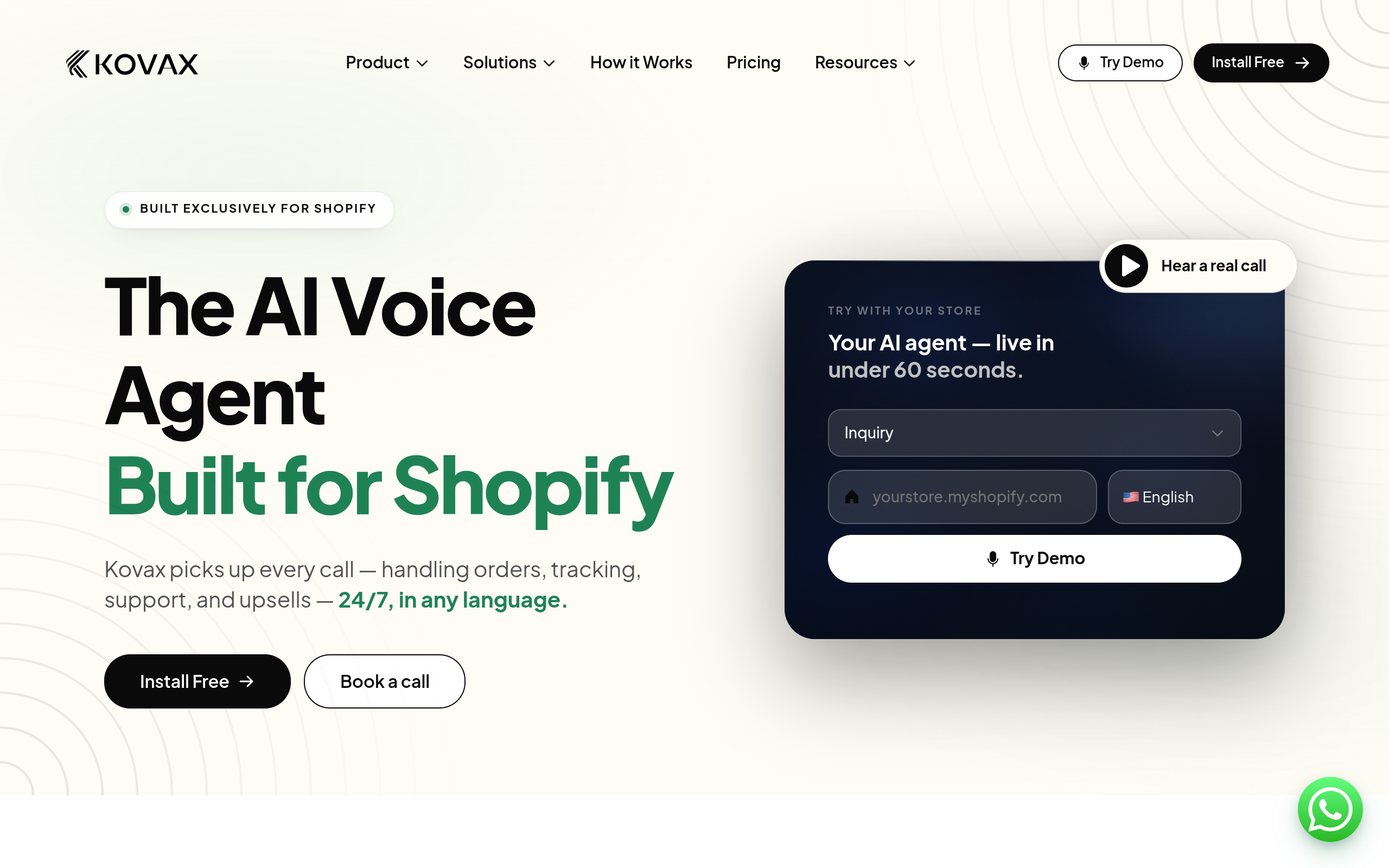 Kovax.ai Voice AI Platform screenshot, image 1