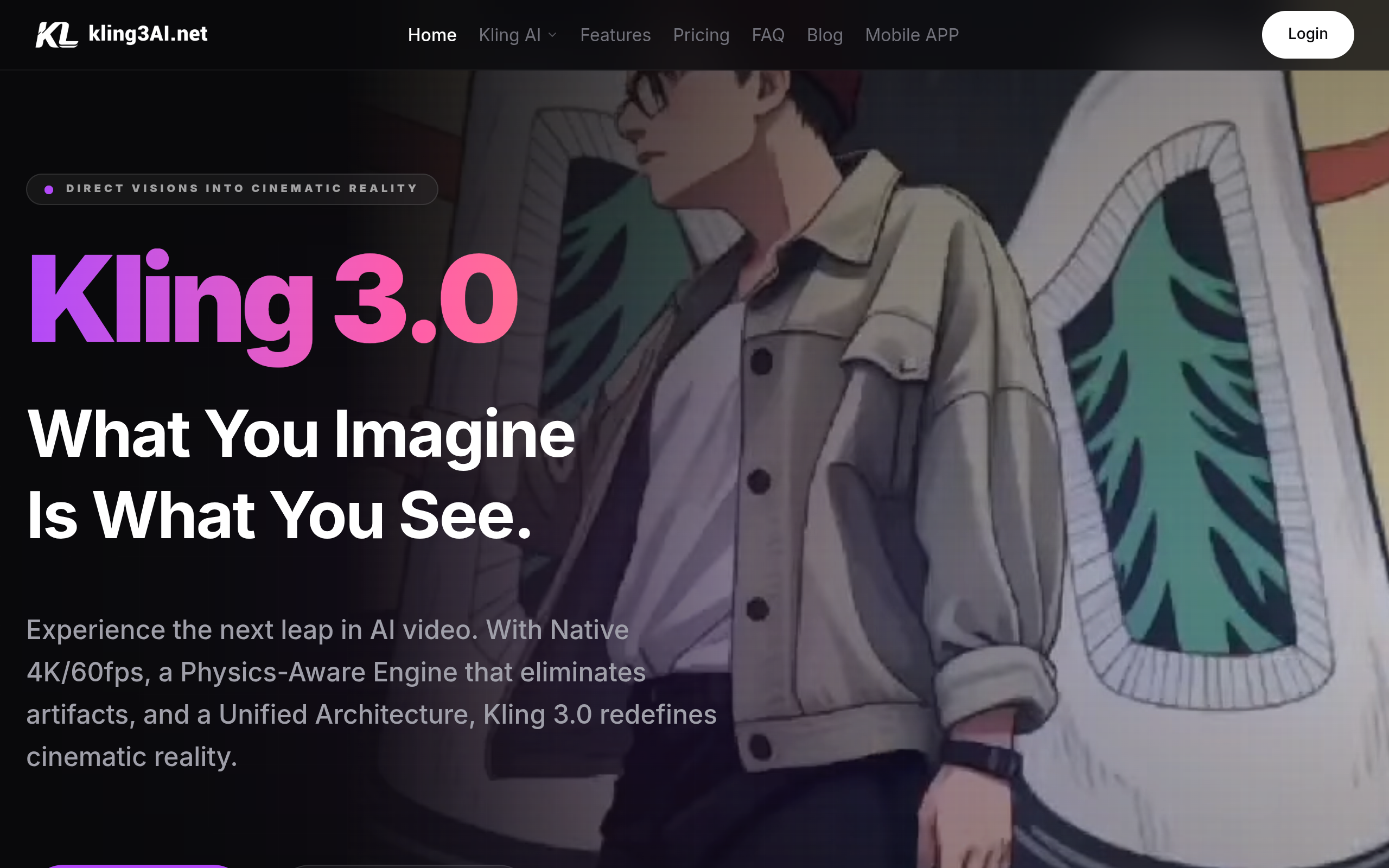 Kling 3.0 screenshot