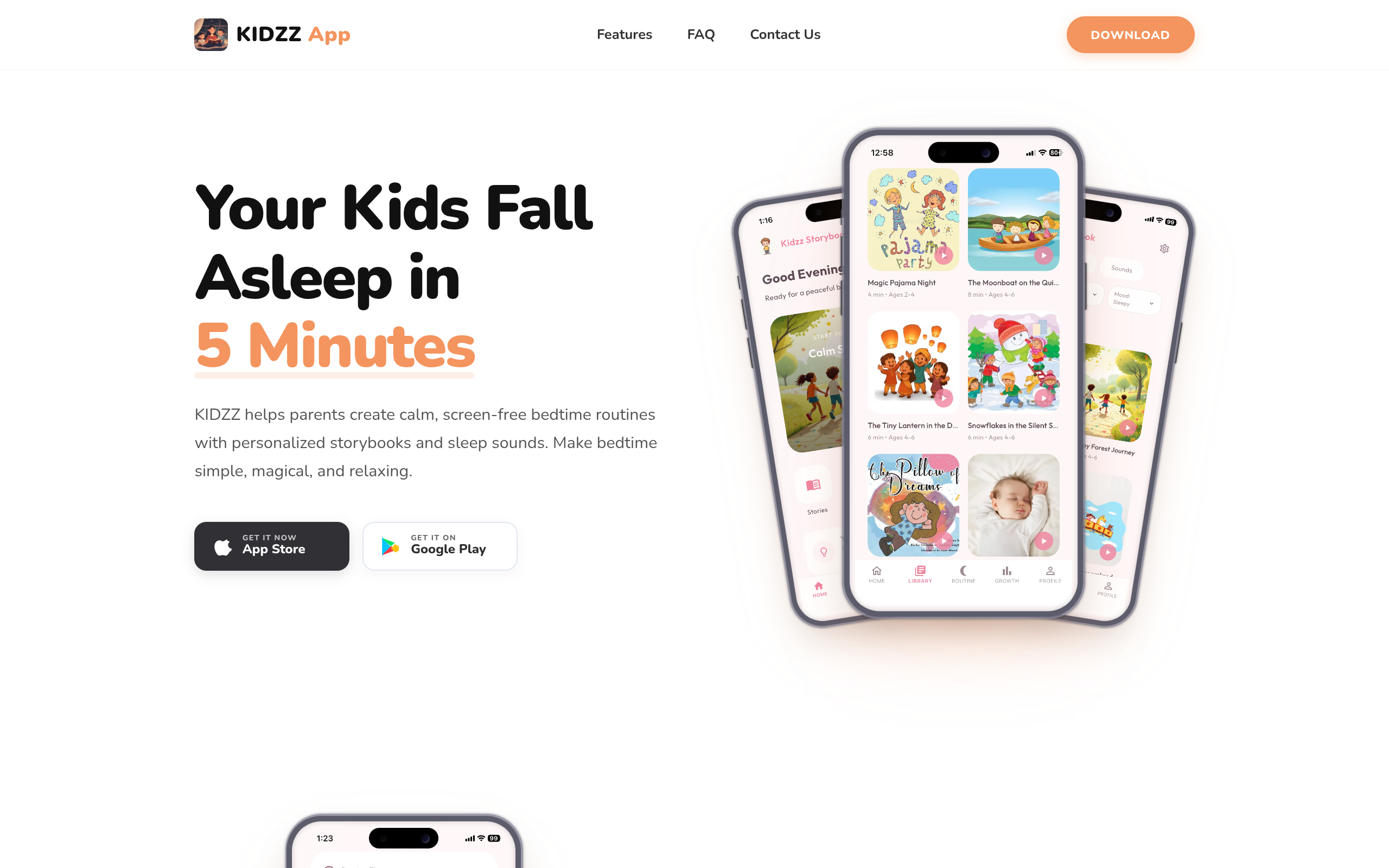 Kidzz - Kids Screen-free Sleep Help screenshot – image 1