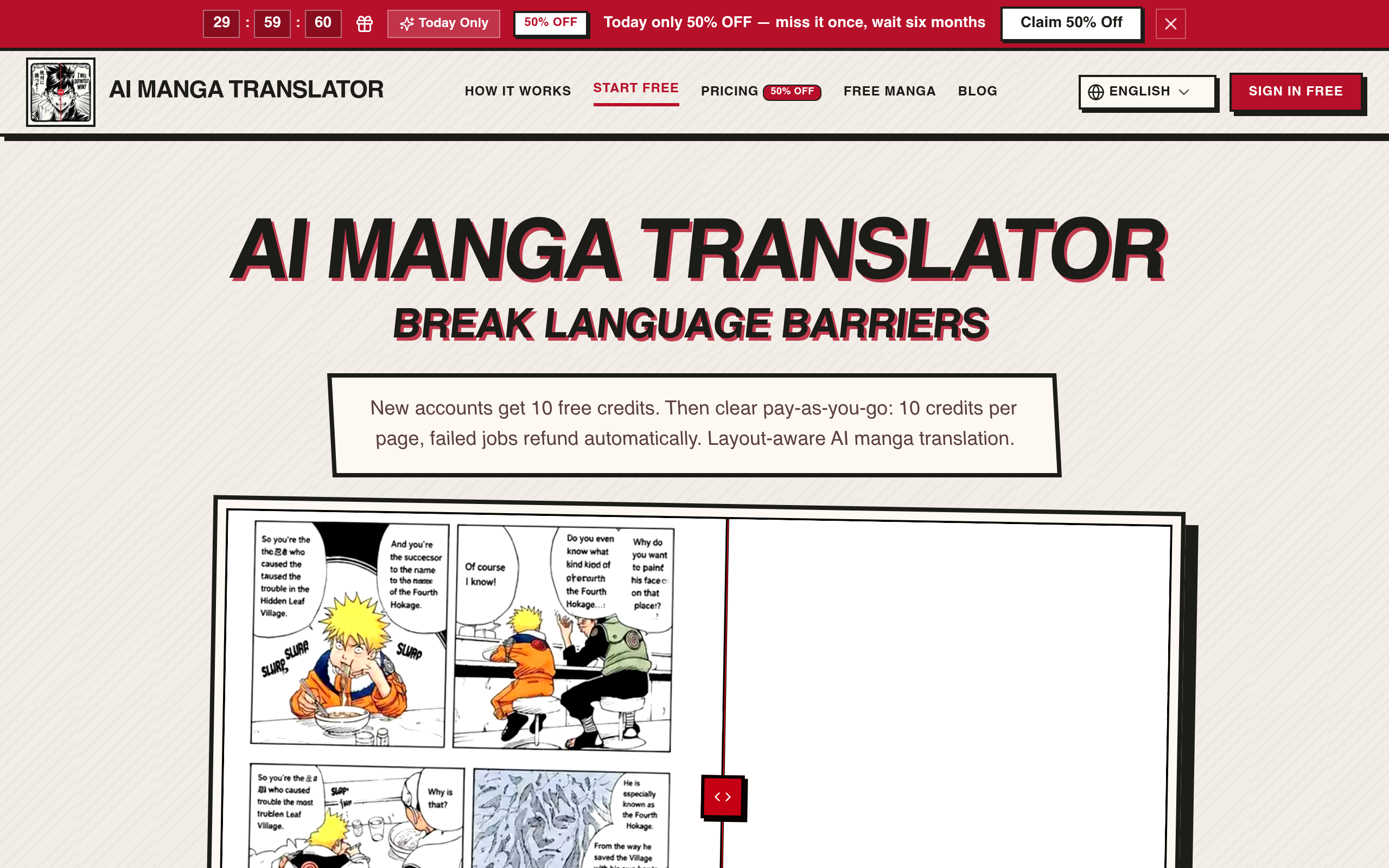 AI Manga Translator screenshot, image 1
