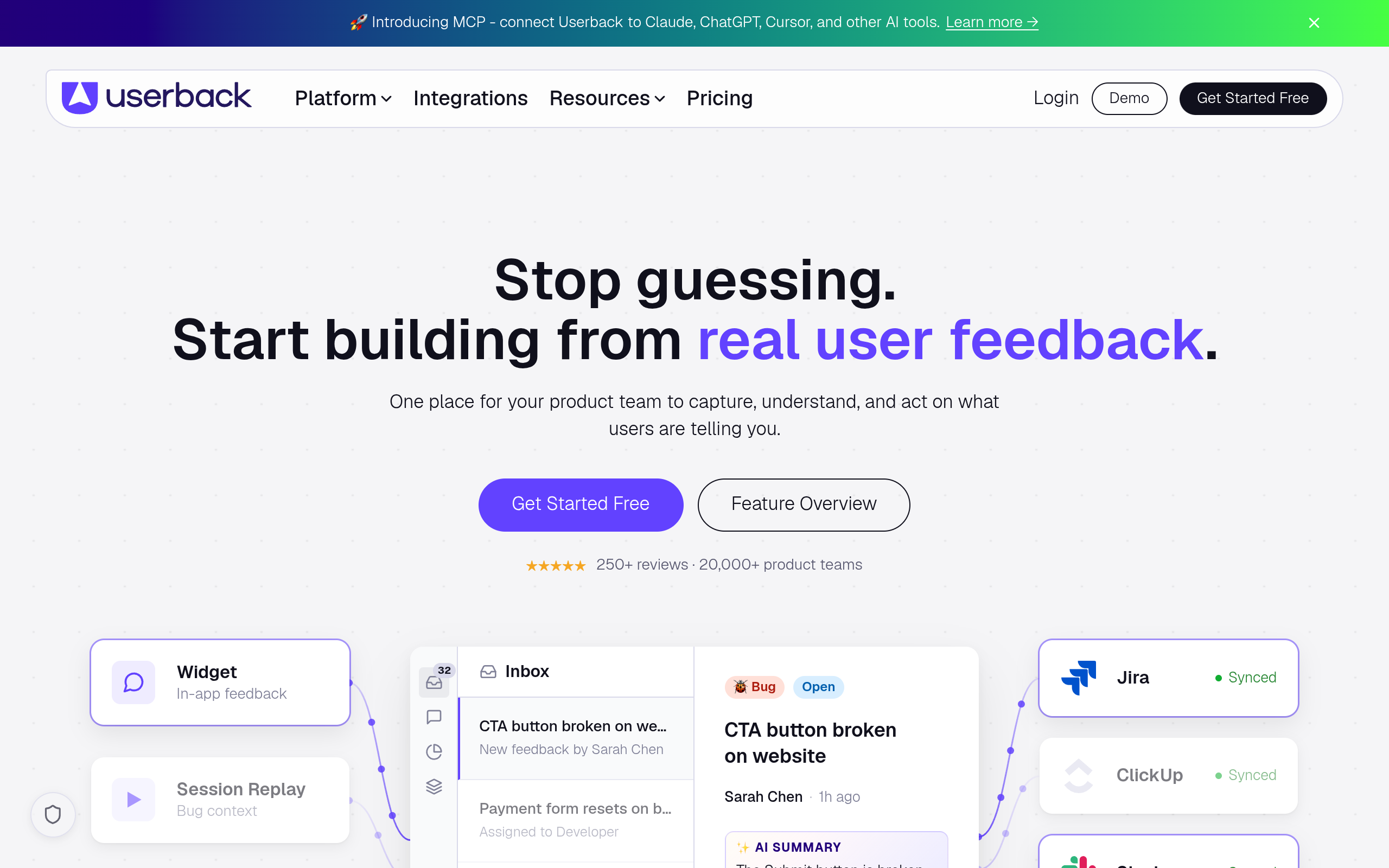 Userback screenshot, image 1